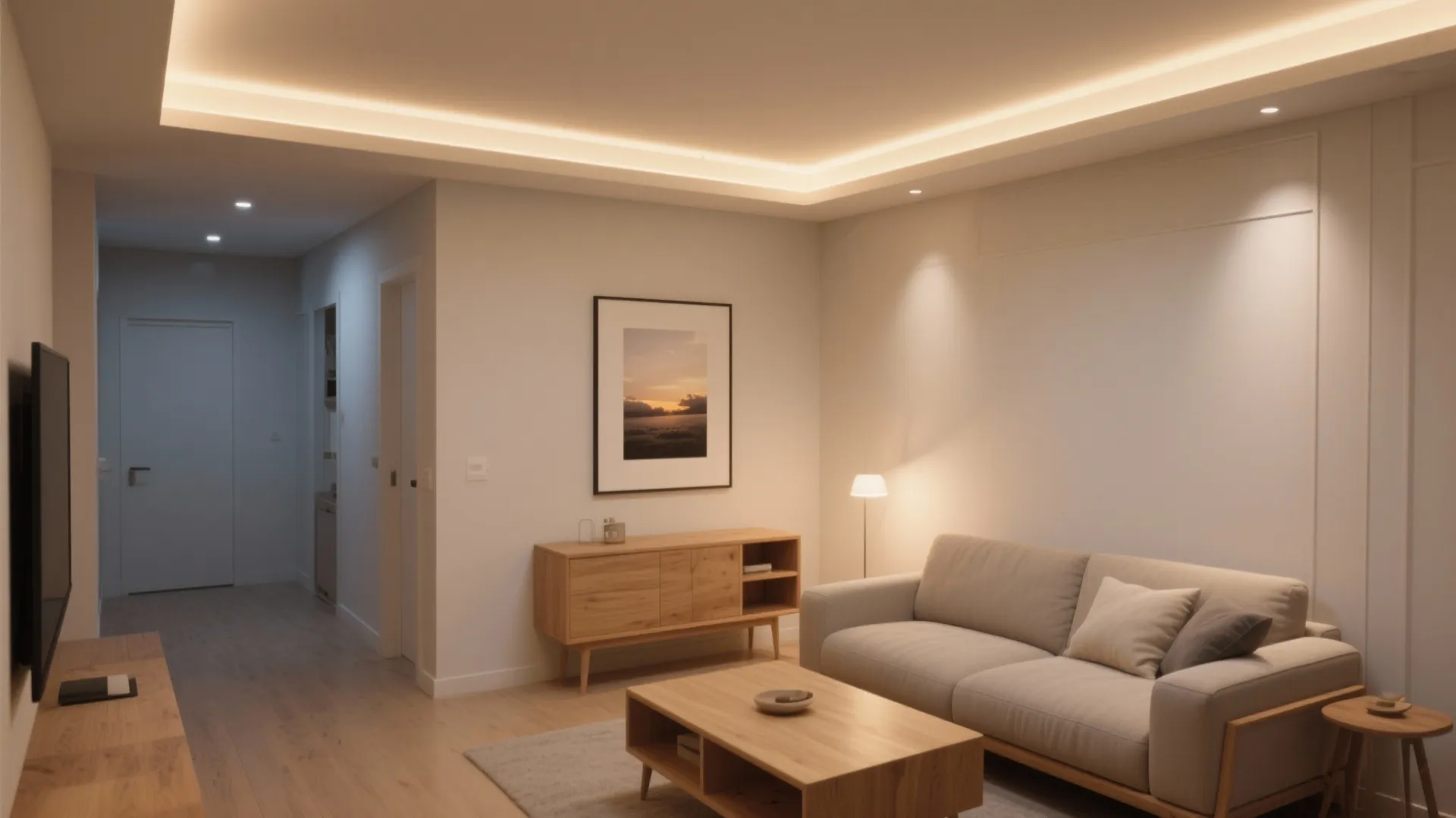 Minimal Cove Lighting for a Floating Ceiling