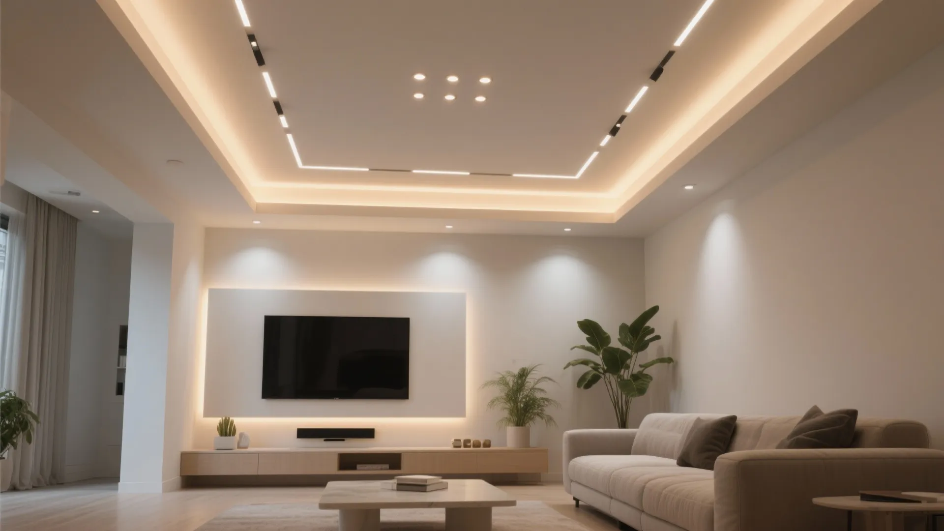 Cove Lighting With Floating Perimeter