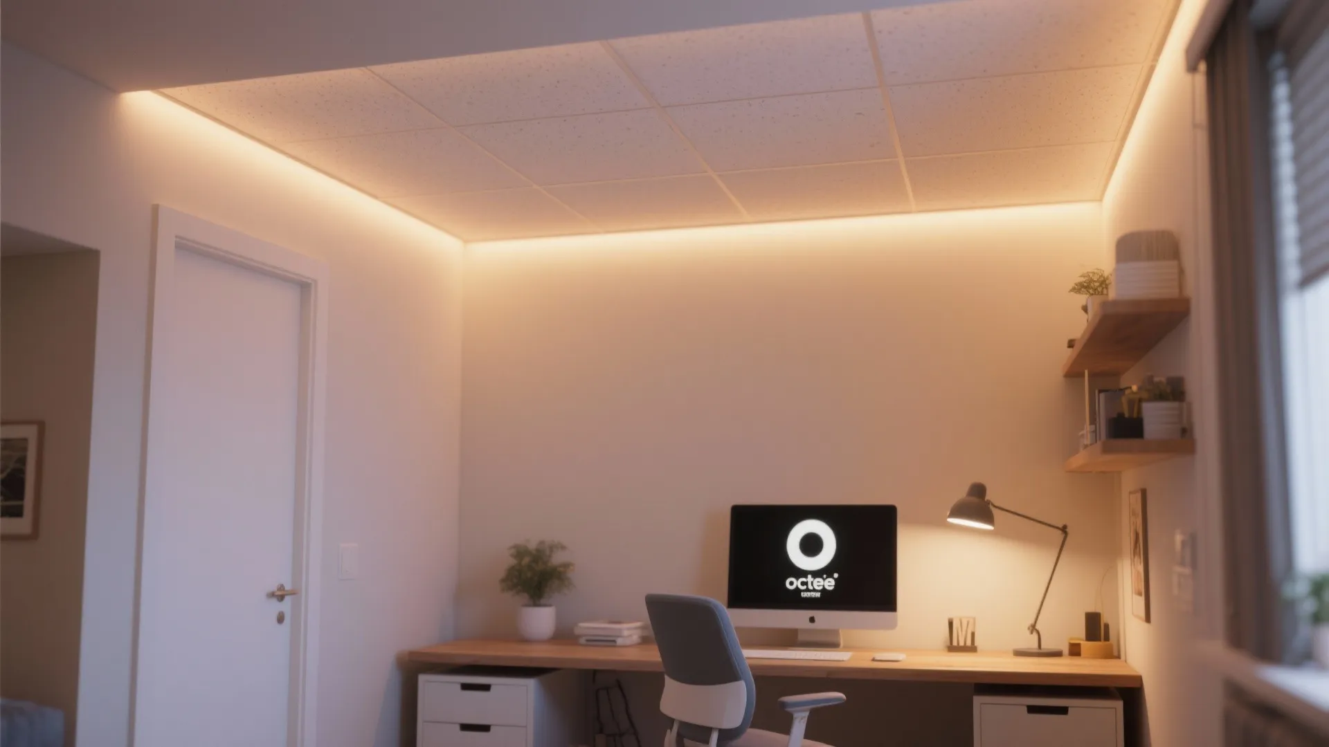 Floating Panel with Cove Lighting