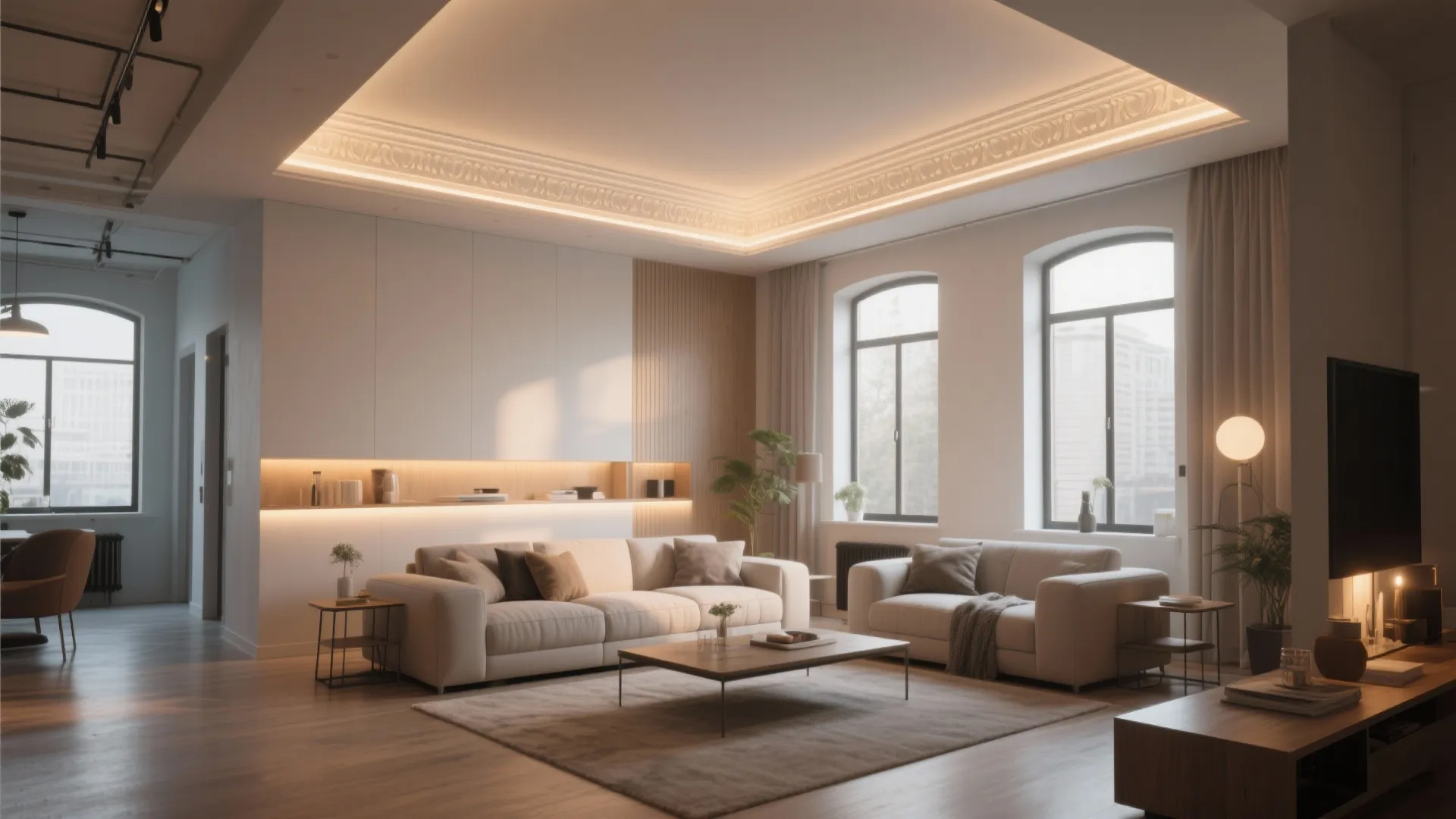 10. Floating Crown with LED Backlighting