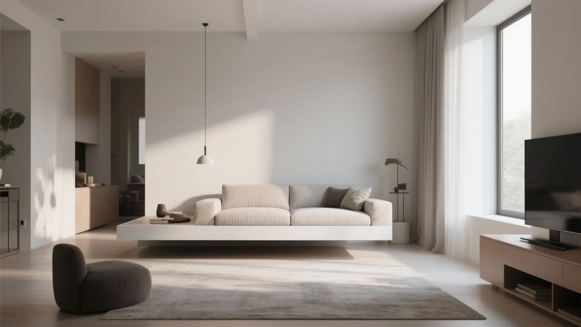 10. Floating Daybed with Hidden Base