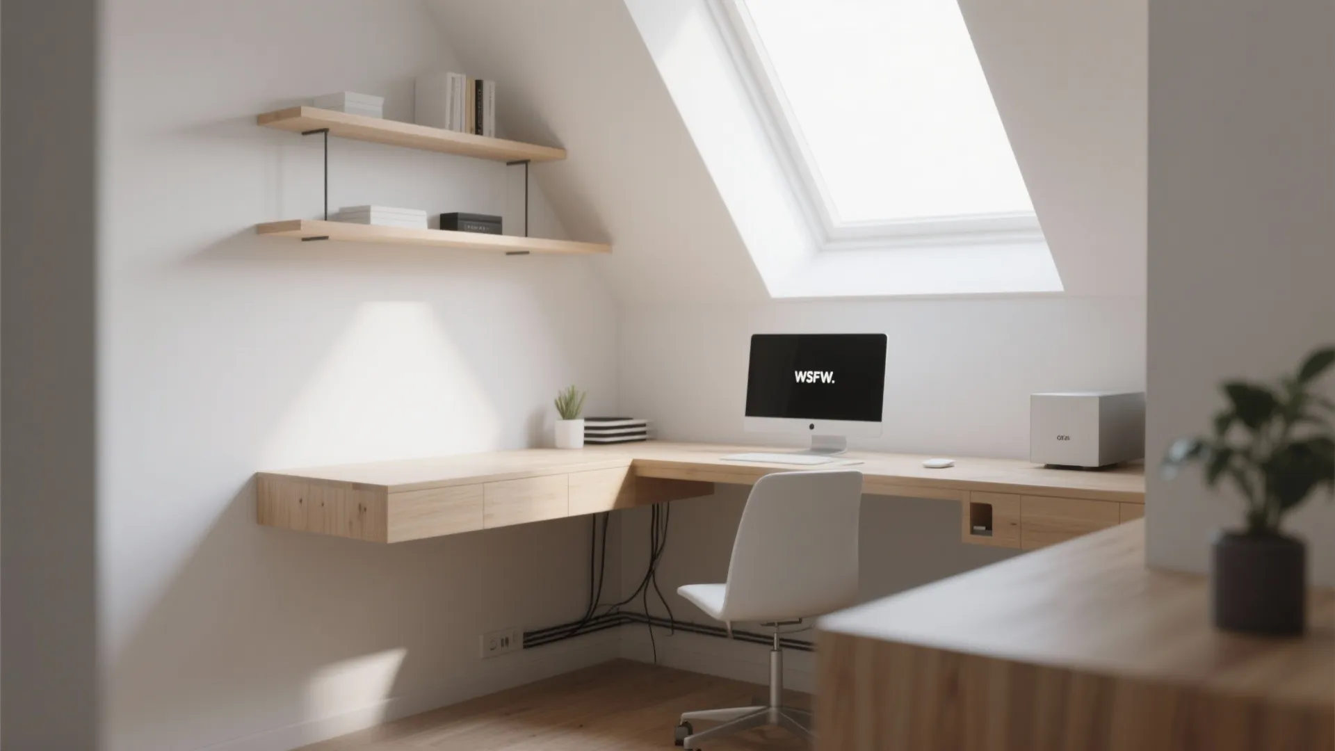 2. Floating Desks