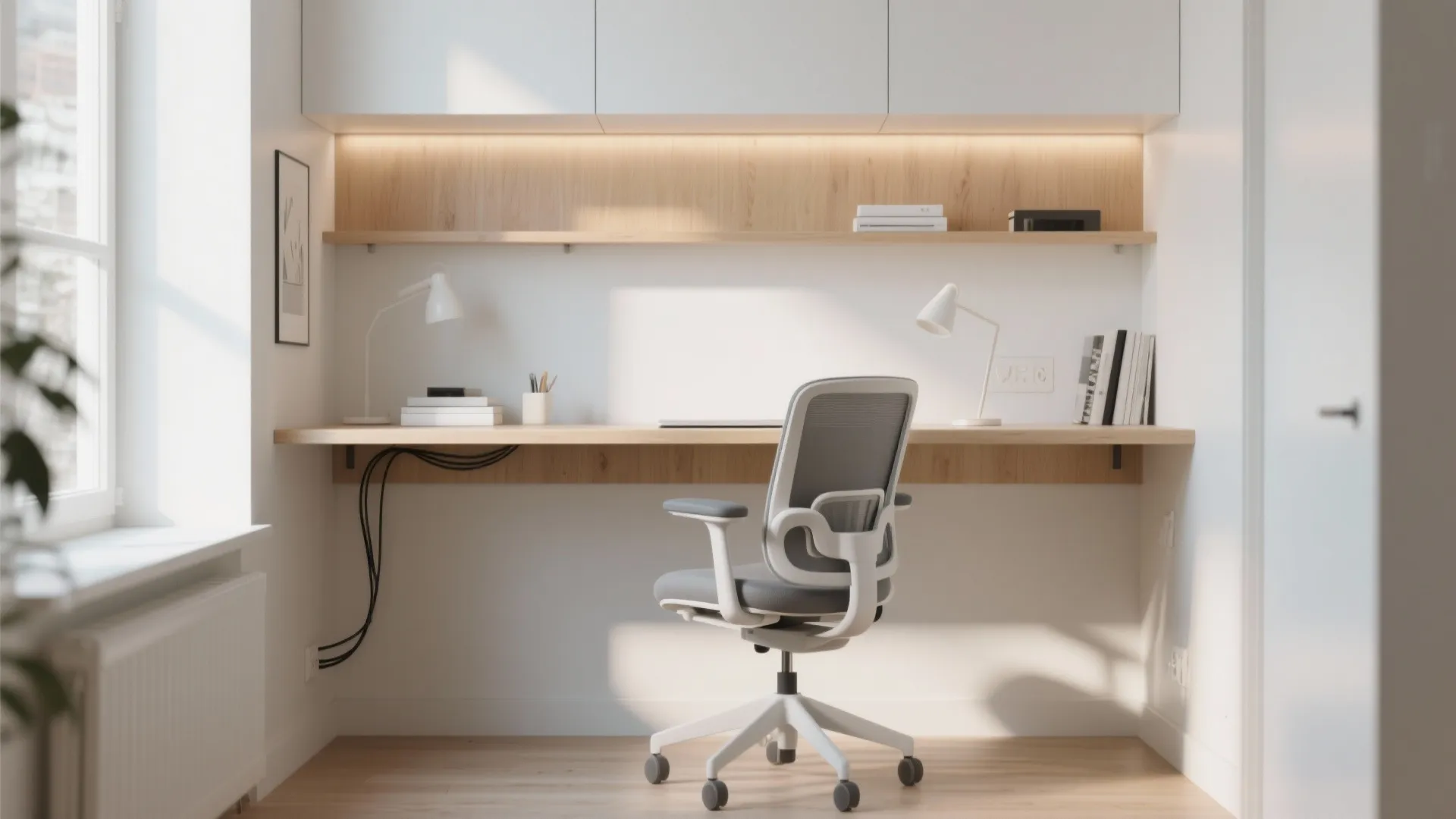 2. Floating Desks for Airy Vibes