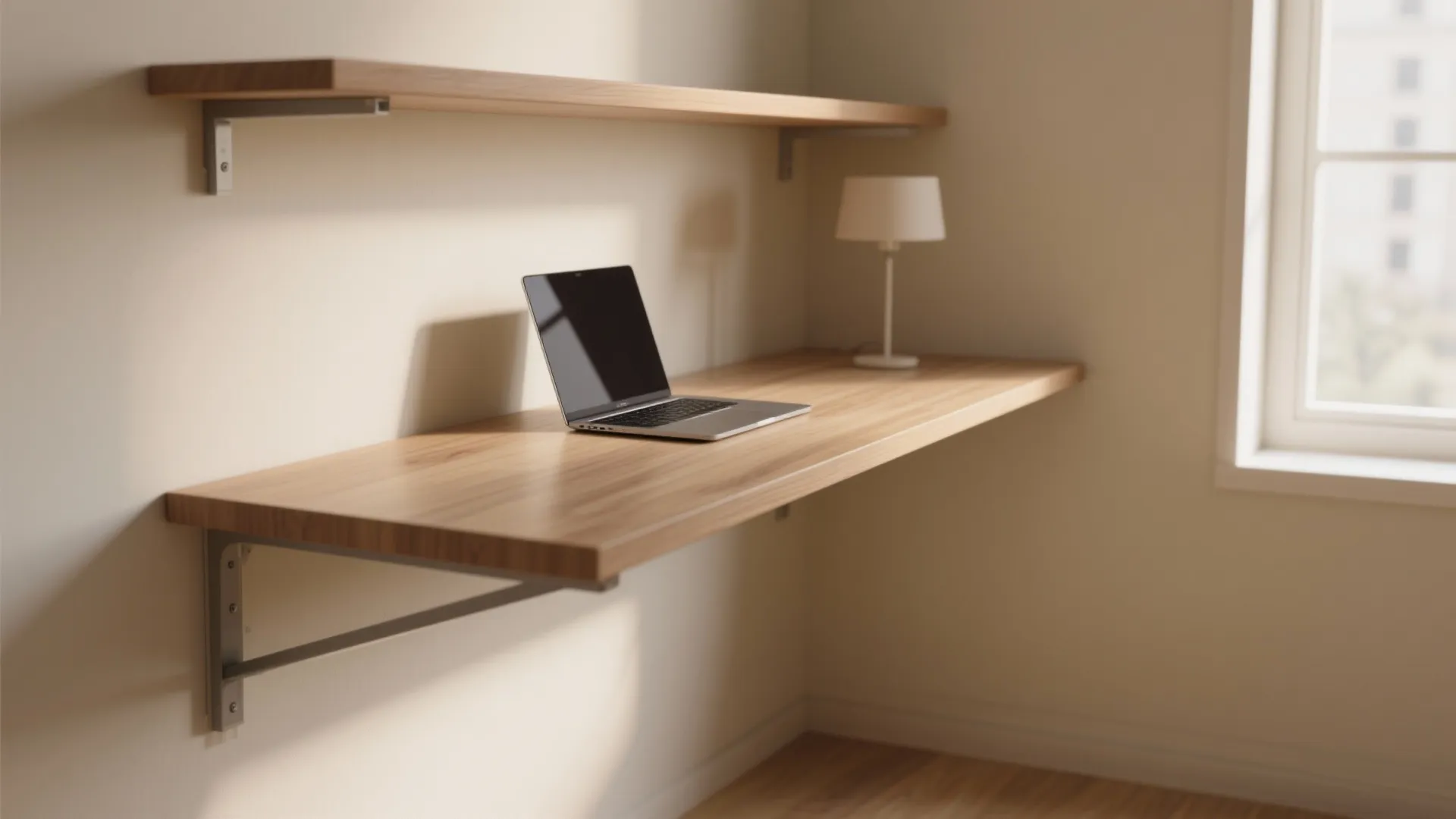 1. The Floating Shelf Desk
