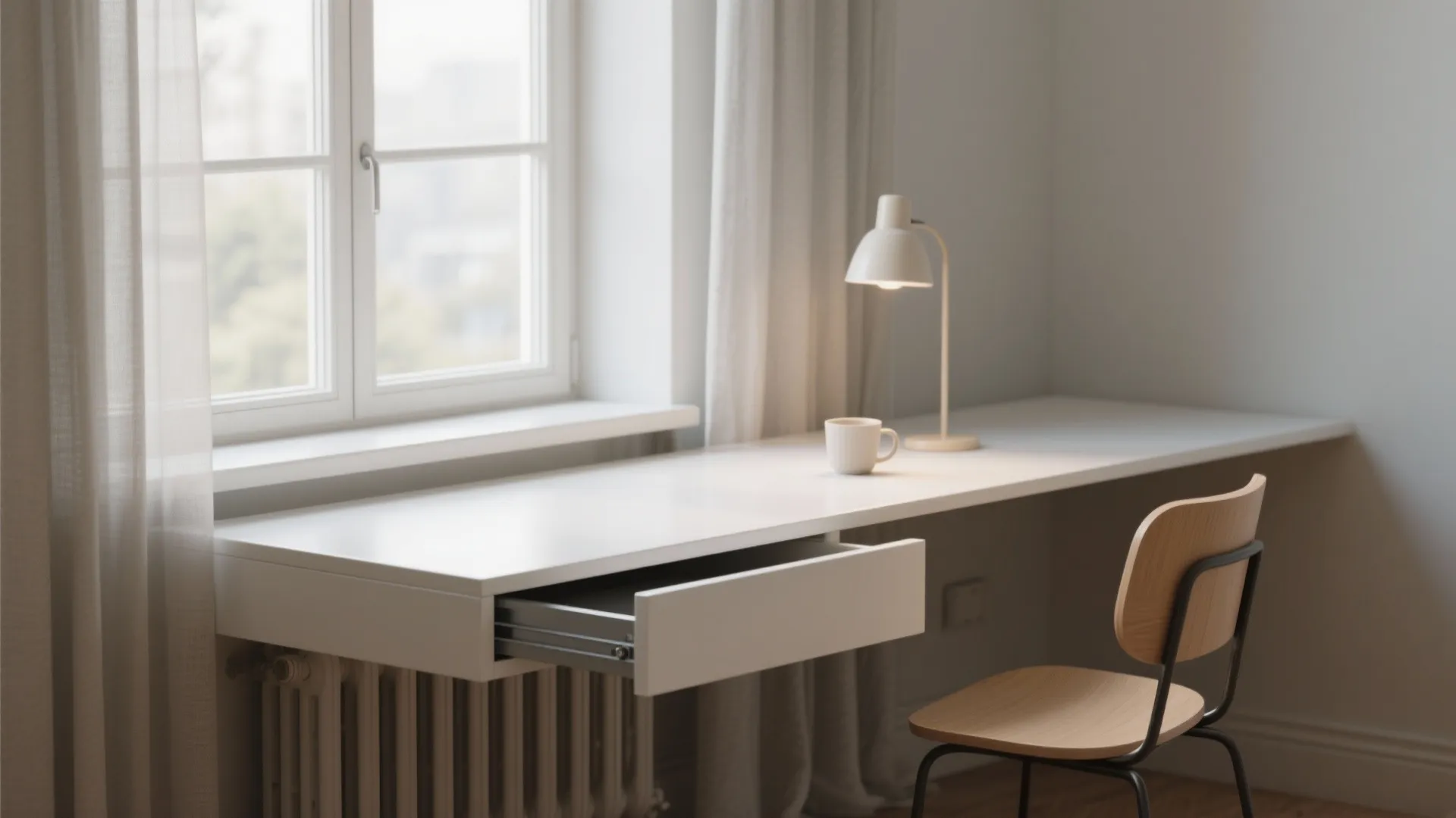 2. Float it under a window or shelf