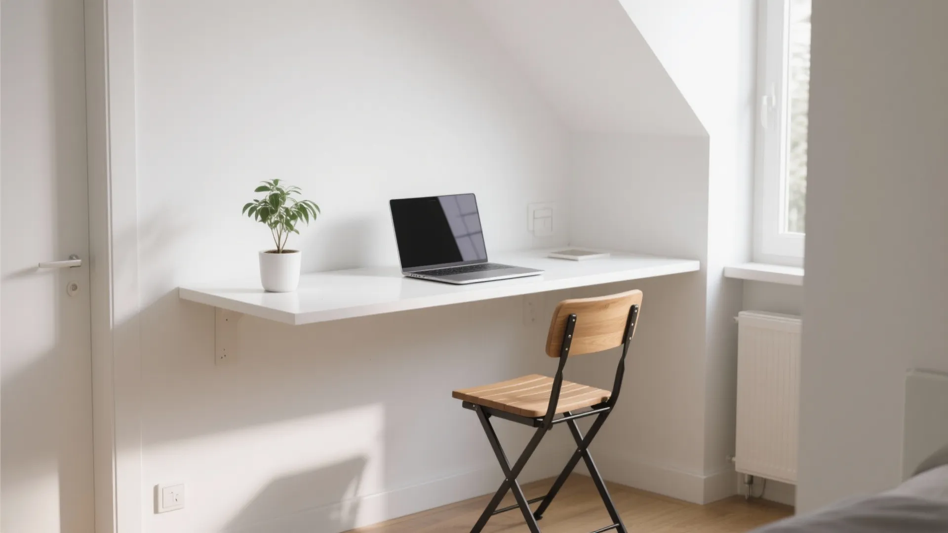 1. Floating Desks for Tight Corners
