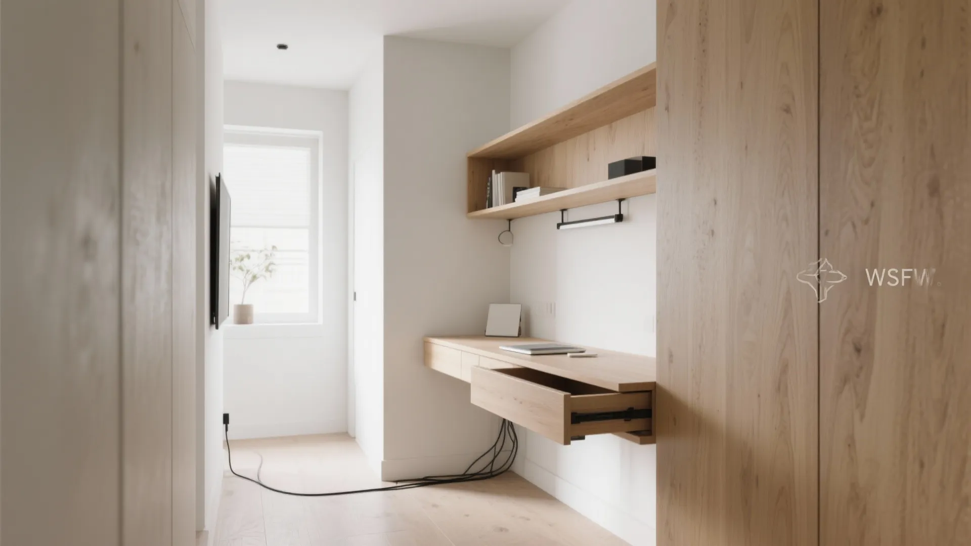 1. Floating Desks for Airy Vibes