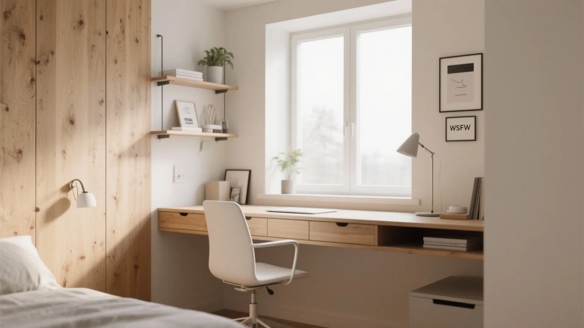 1. Floating Desks for Floor Space