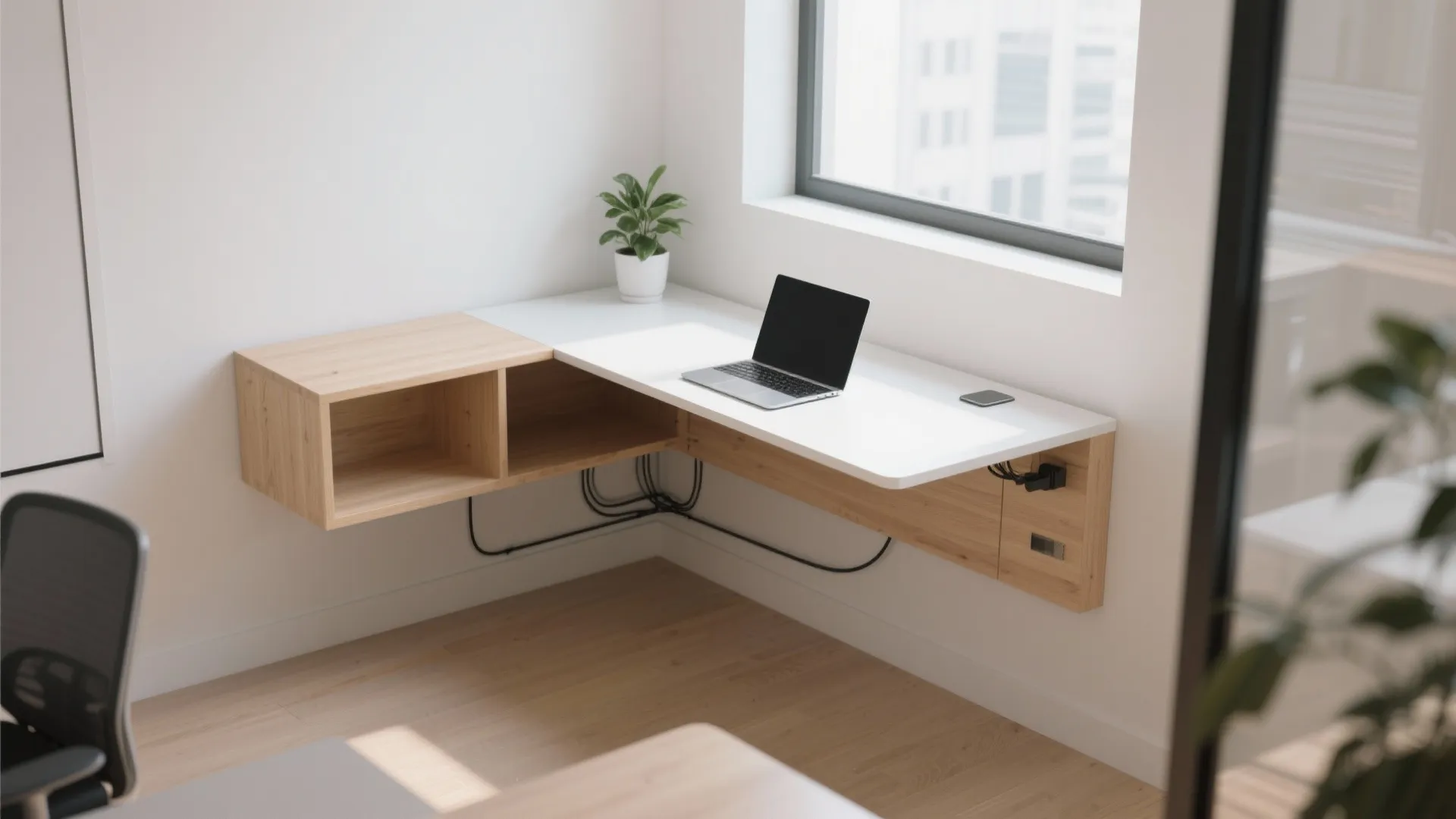 2. Floating Desks