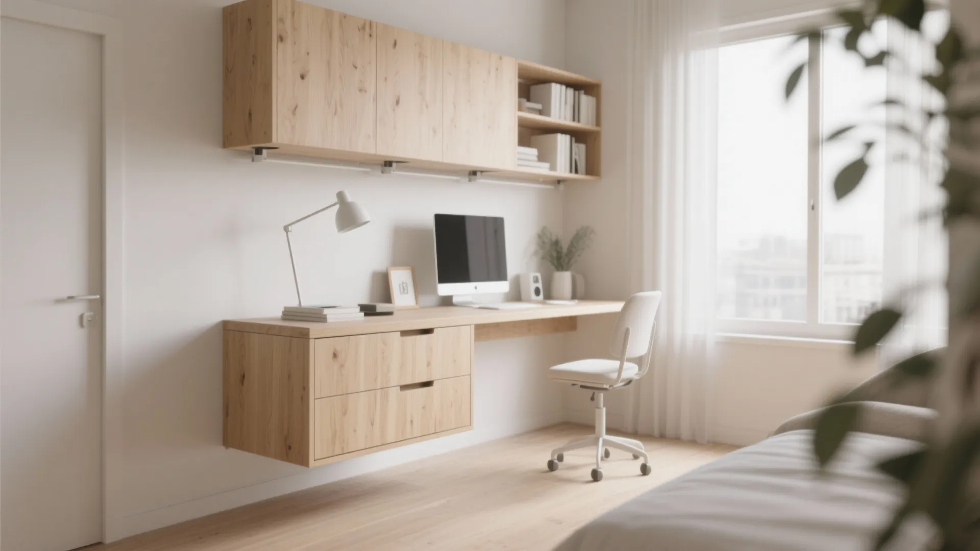 1. Floating Desks for Airy Vibes
