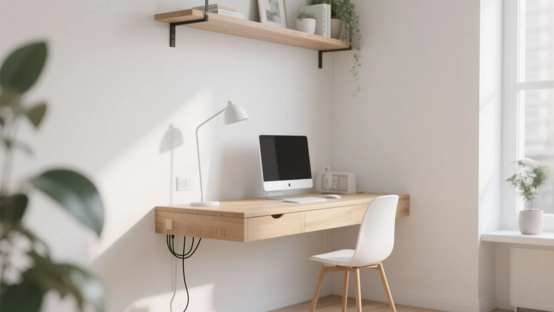 1. Floating Desk Setup