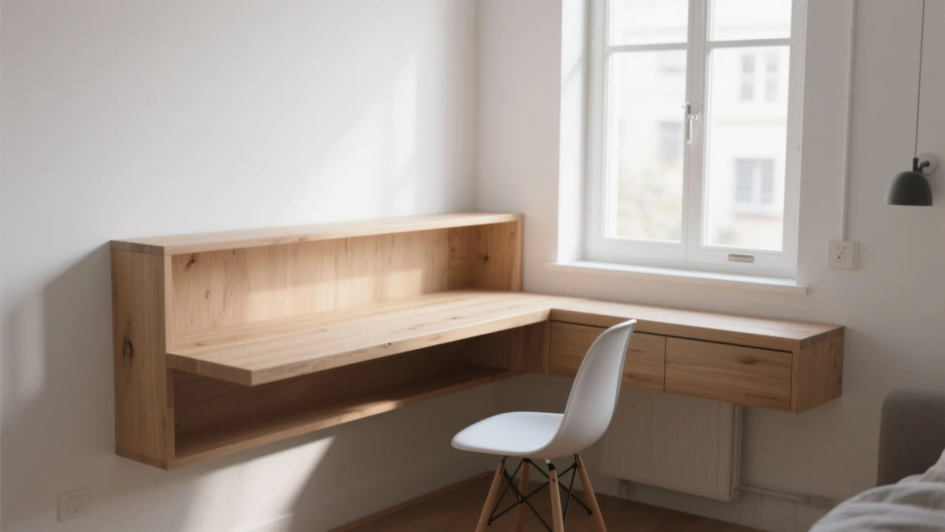 1. Built-in Floating Desk