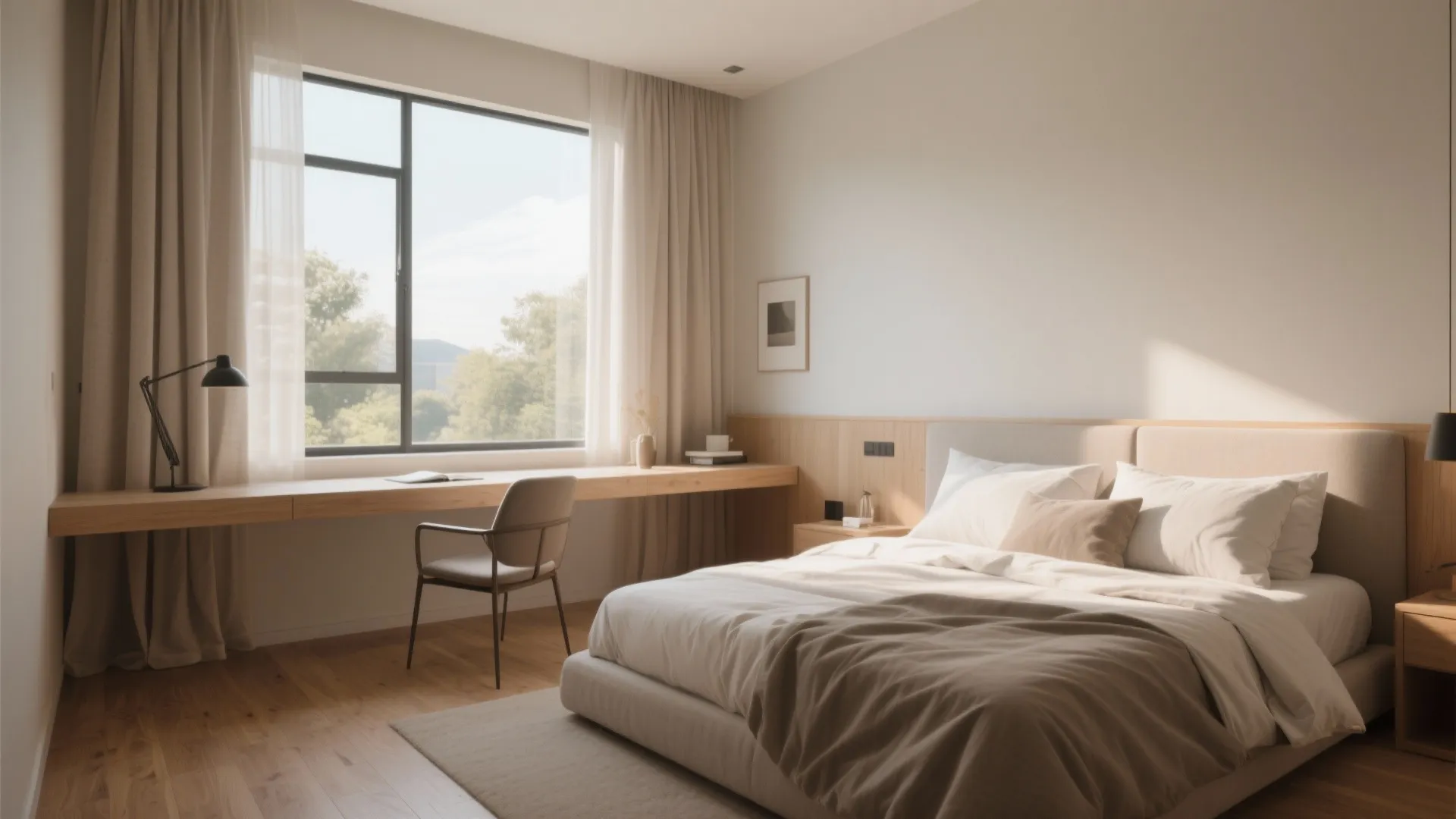 1. Floating Desk by the Window