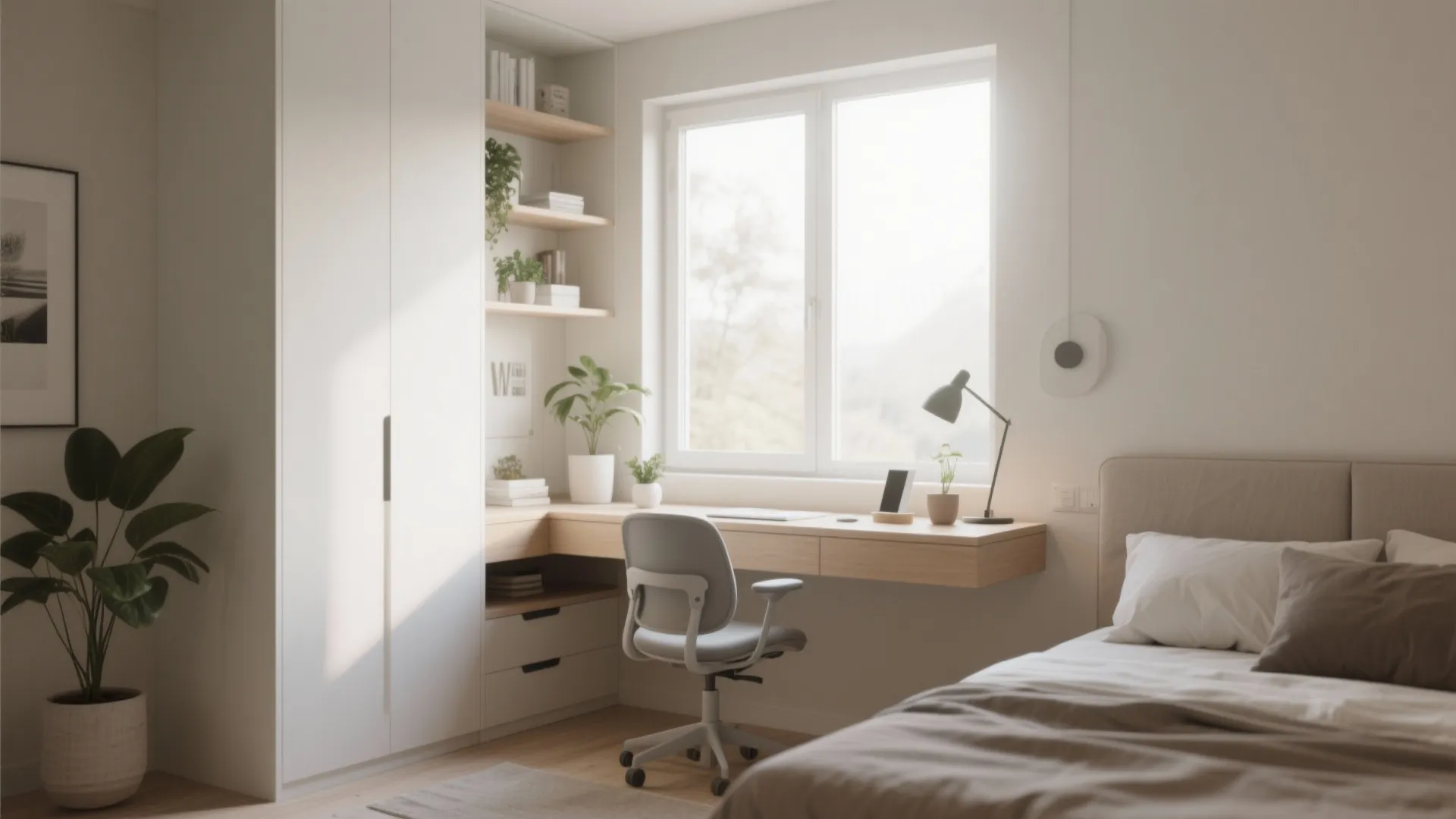 1. Floating Desk by the Window
