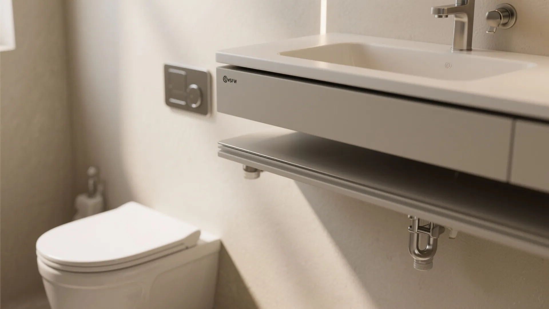 Idea 2: Float It—Wall-Hung WC and Vanity