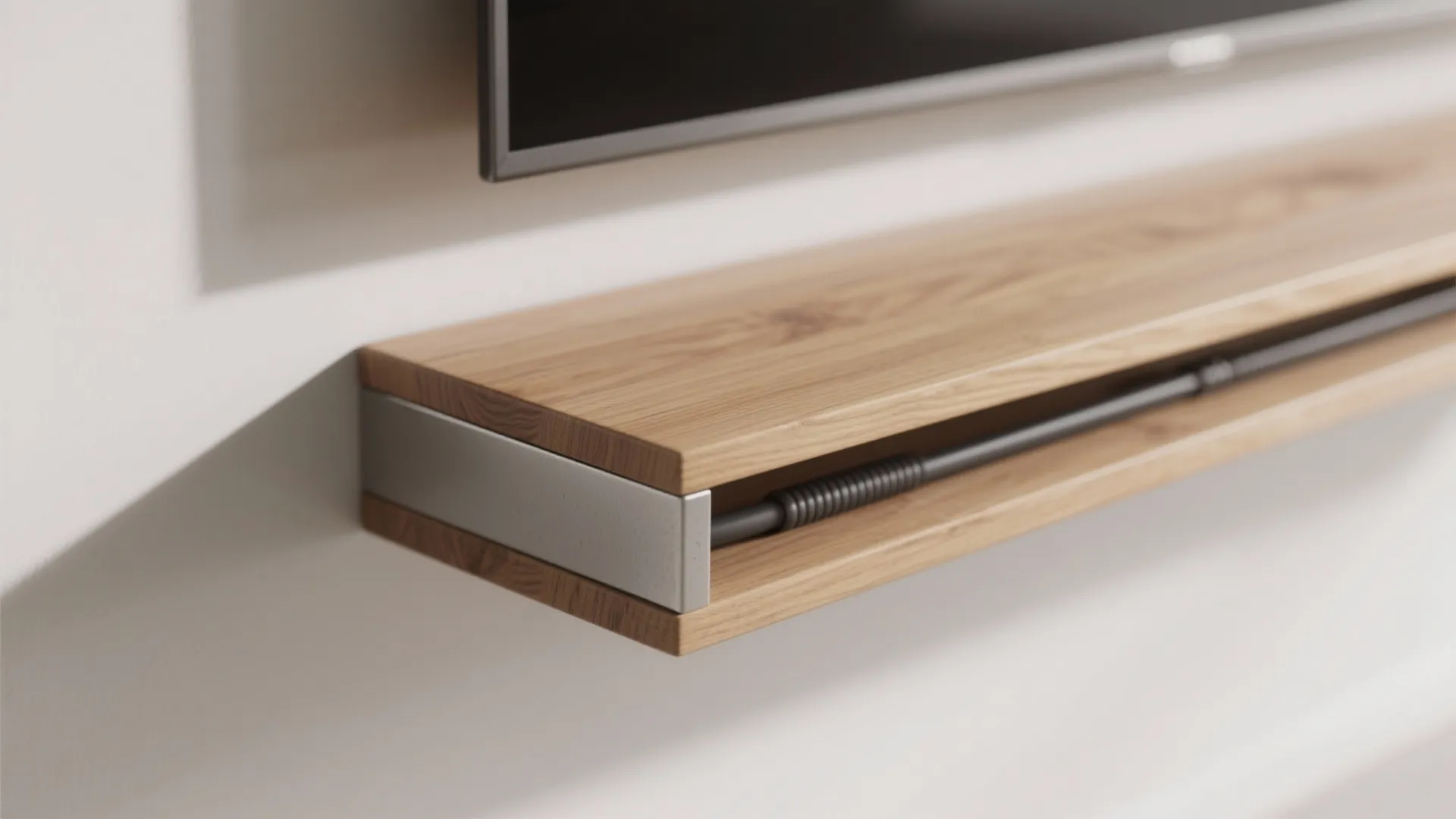 3) Wall-mounted storage and floating media