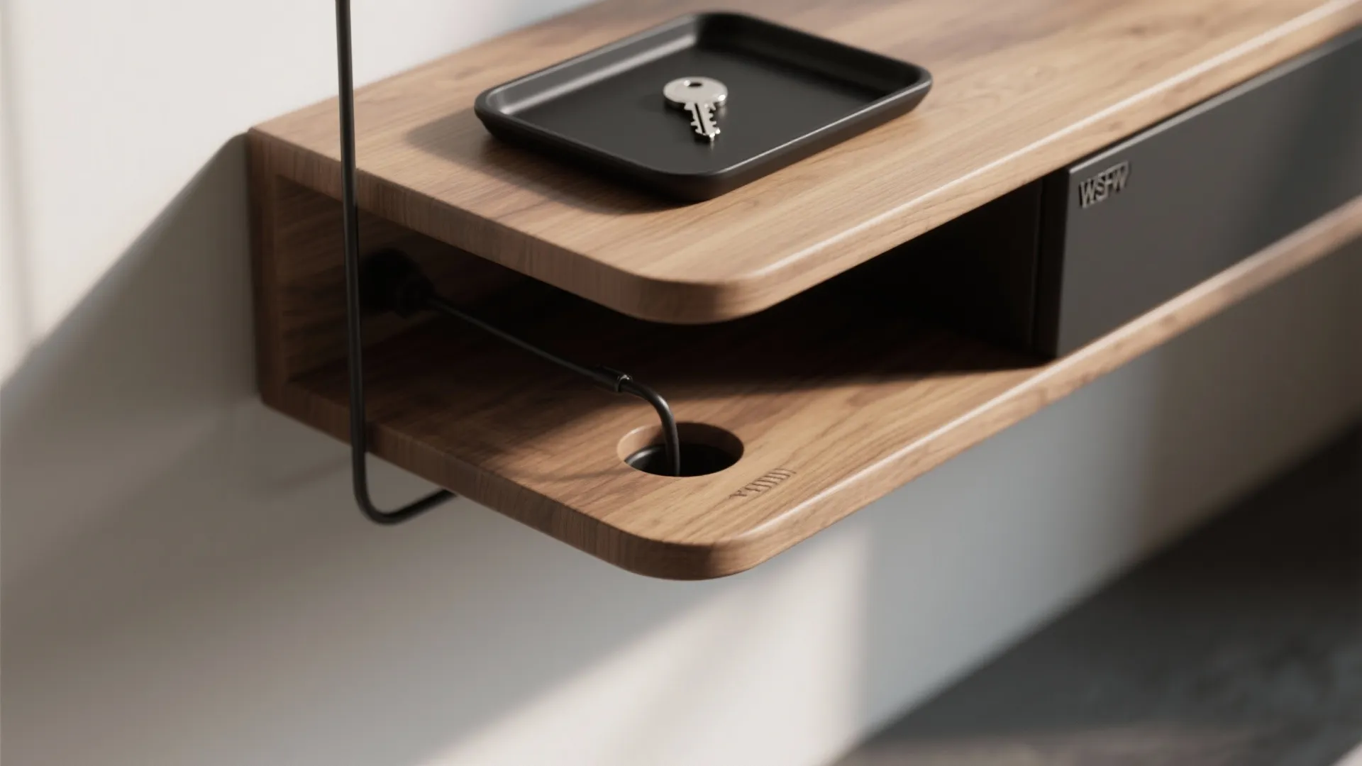 Minimalist floating showcase