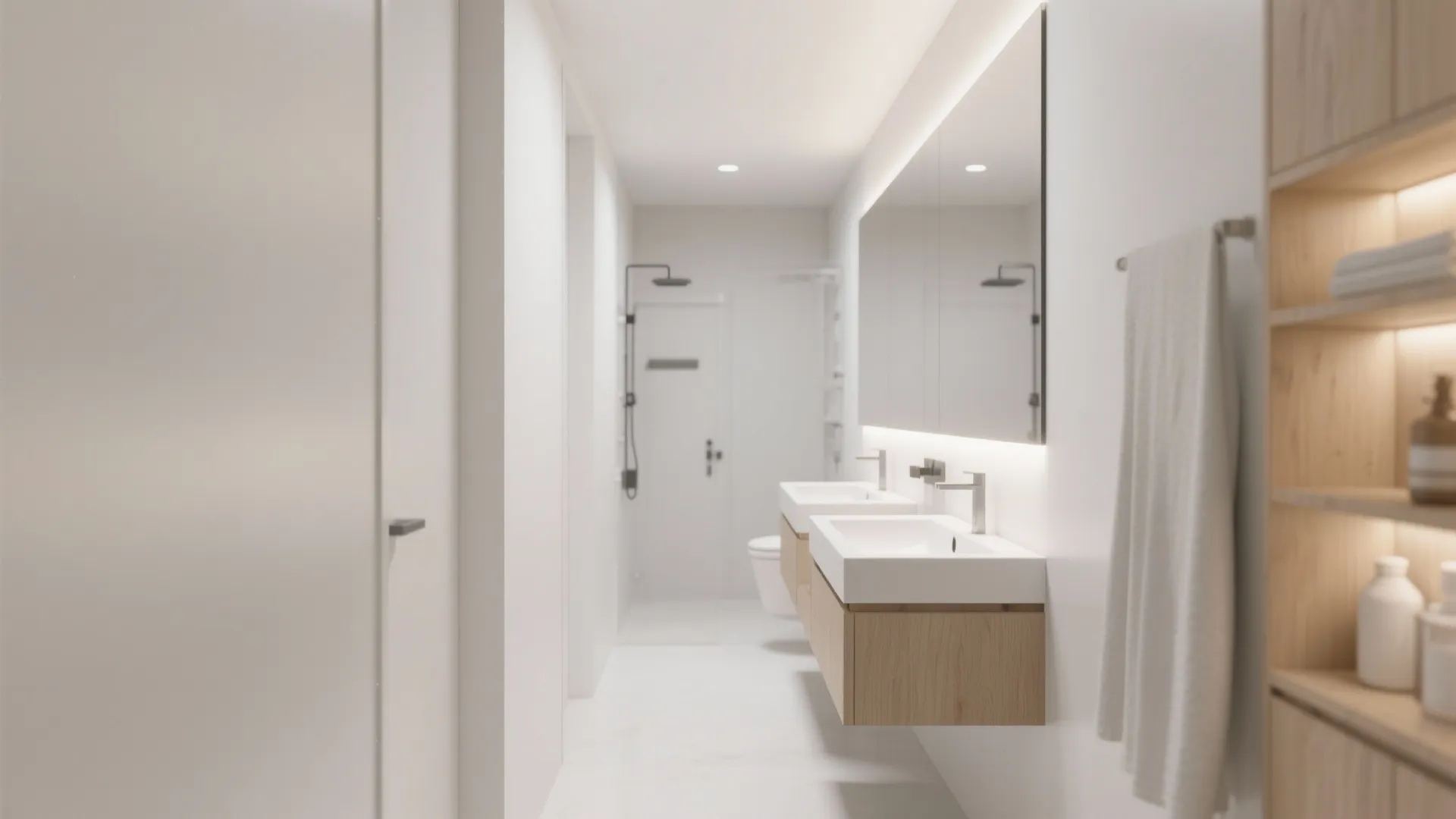 1. Floating Double Sink Vanity