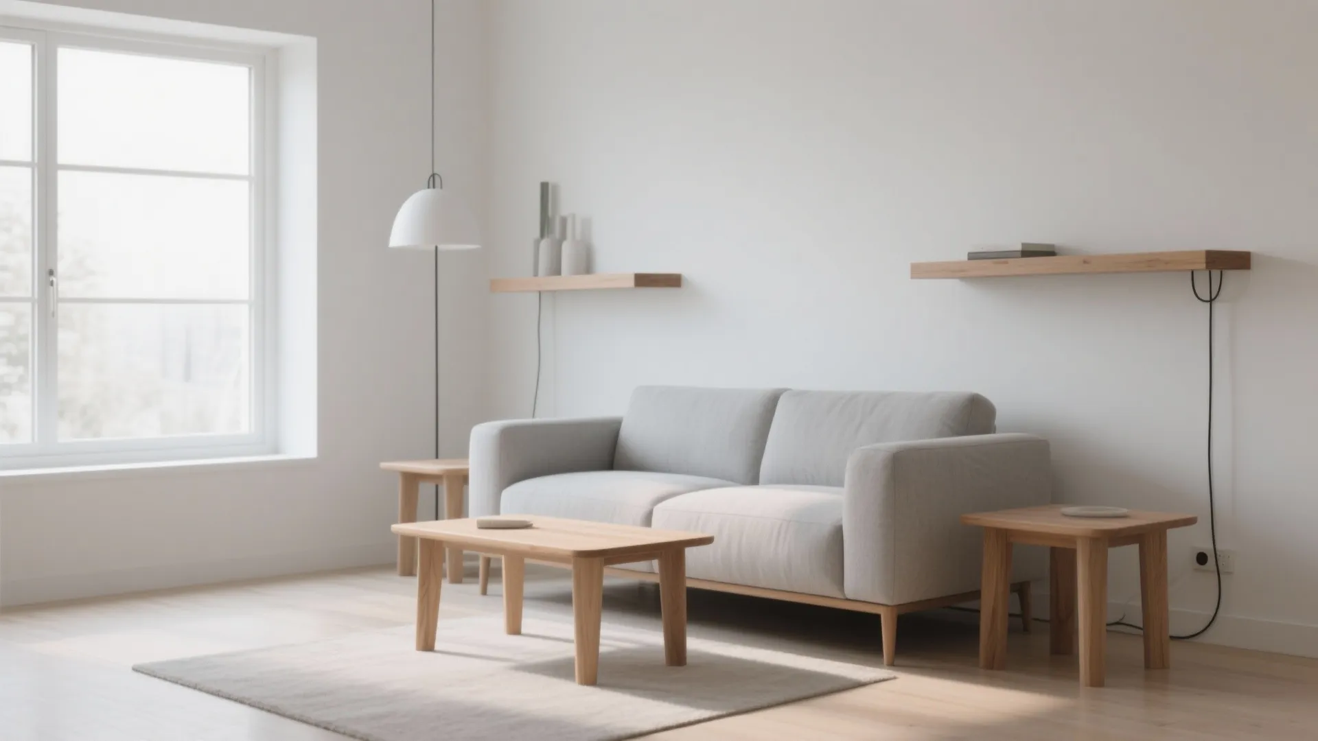 Minimalist Floating End Tables