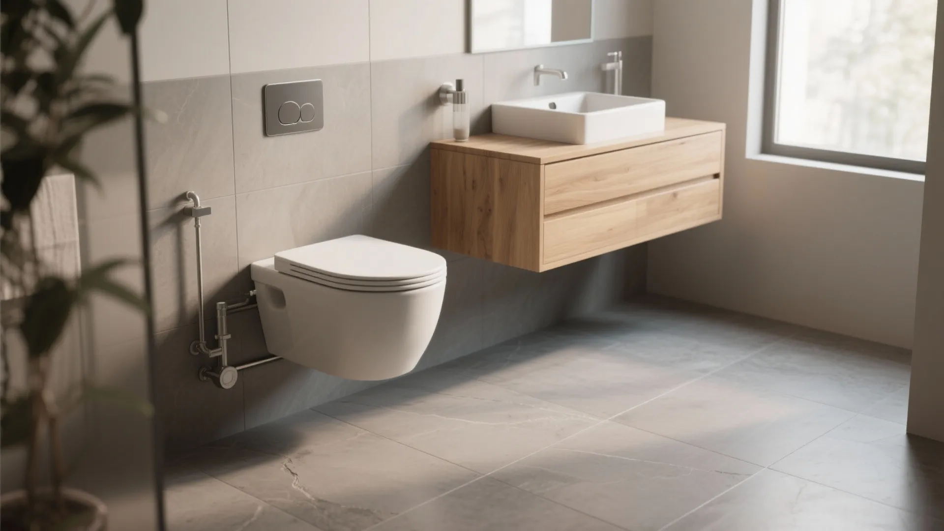 1. Strip Back to Essentials with Floating Fixtures