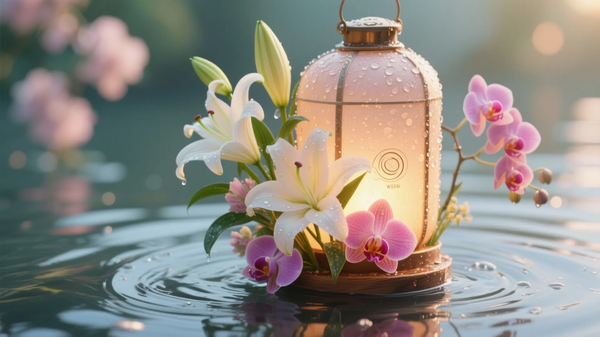 1. Floating Floral Paradise