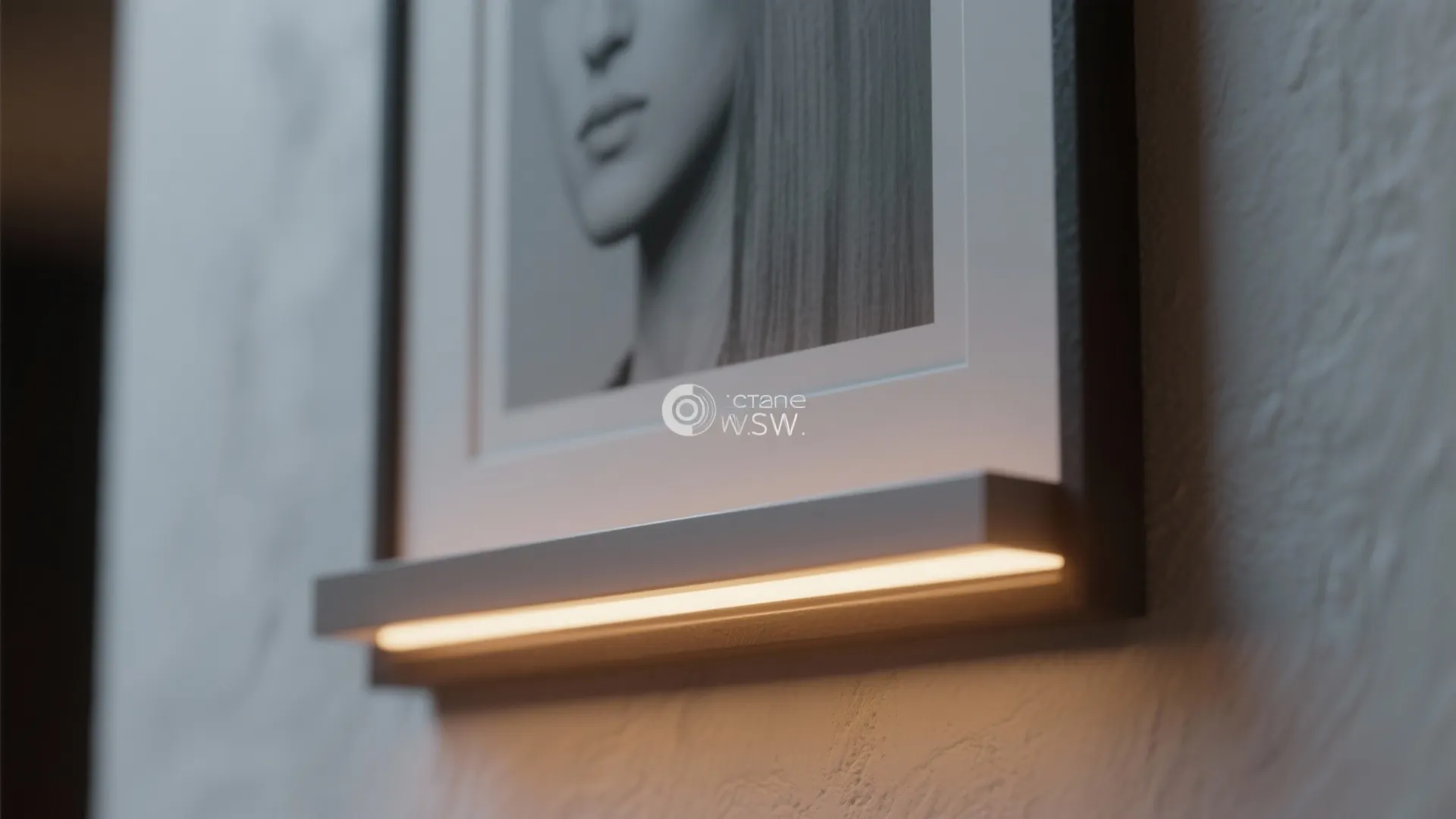 Floating Frame with Hidden Lighting