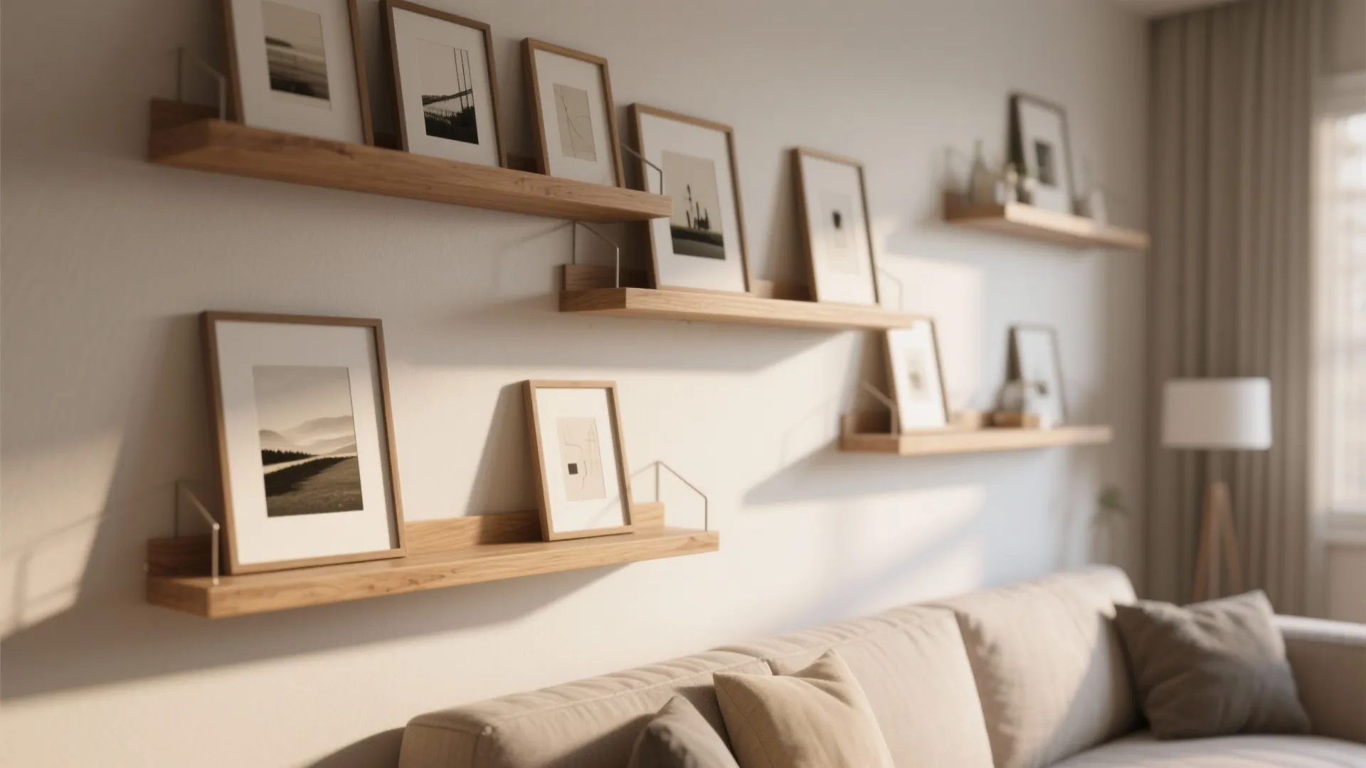 Frame Shelves for Easy Rotation