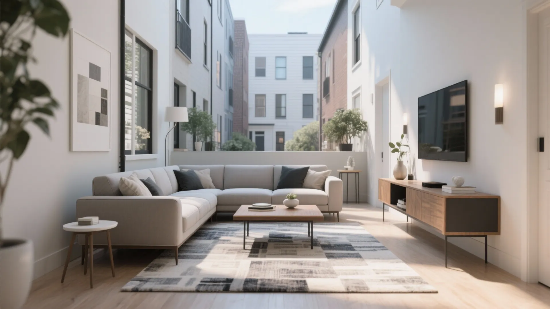 4. Floating Furniture Layouts