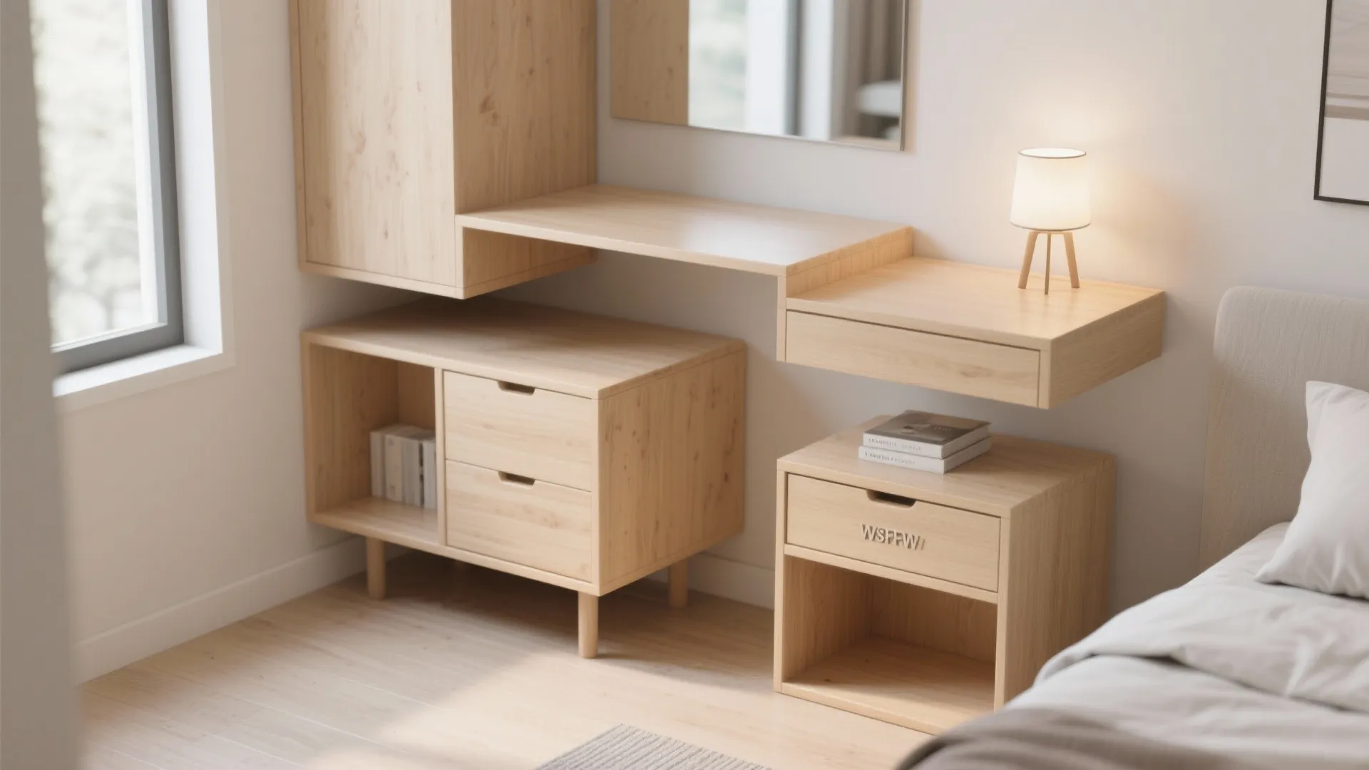 3. Floating Furniture for Airy Feel