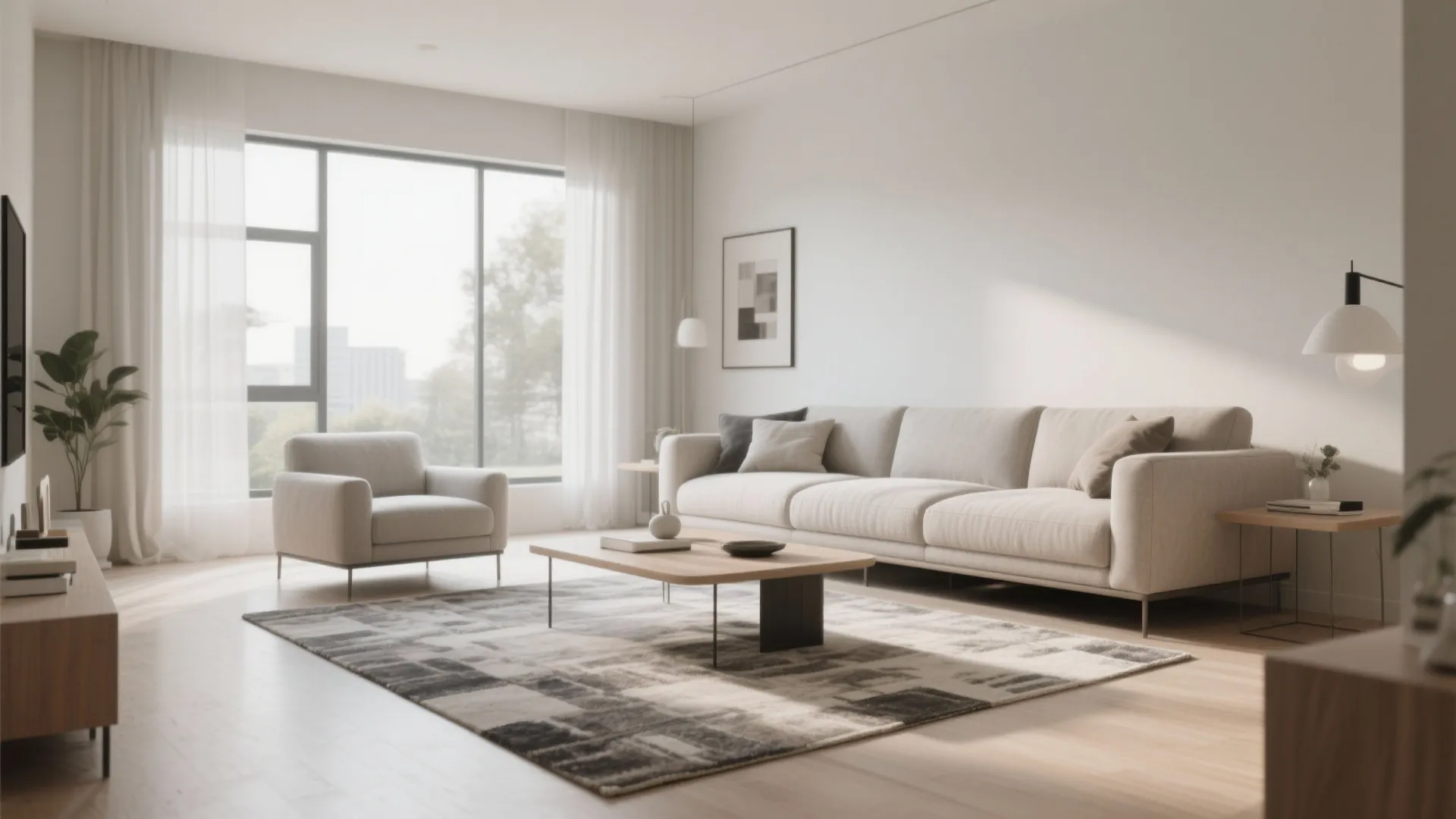 Floating Furniture for Visual Flow