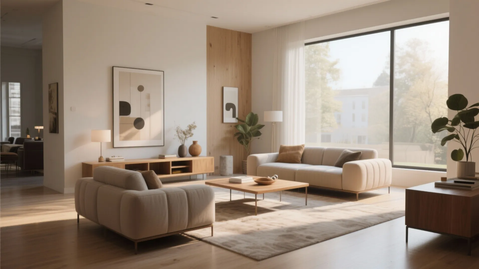 4. Floating Furniture Away From Walls