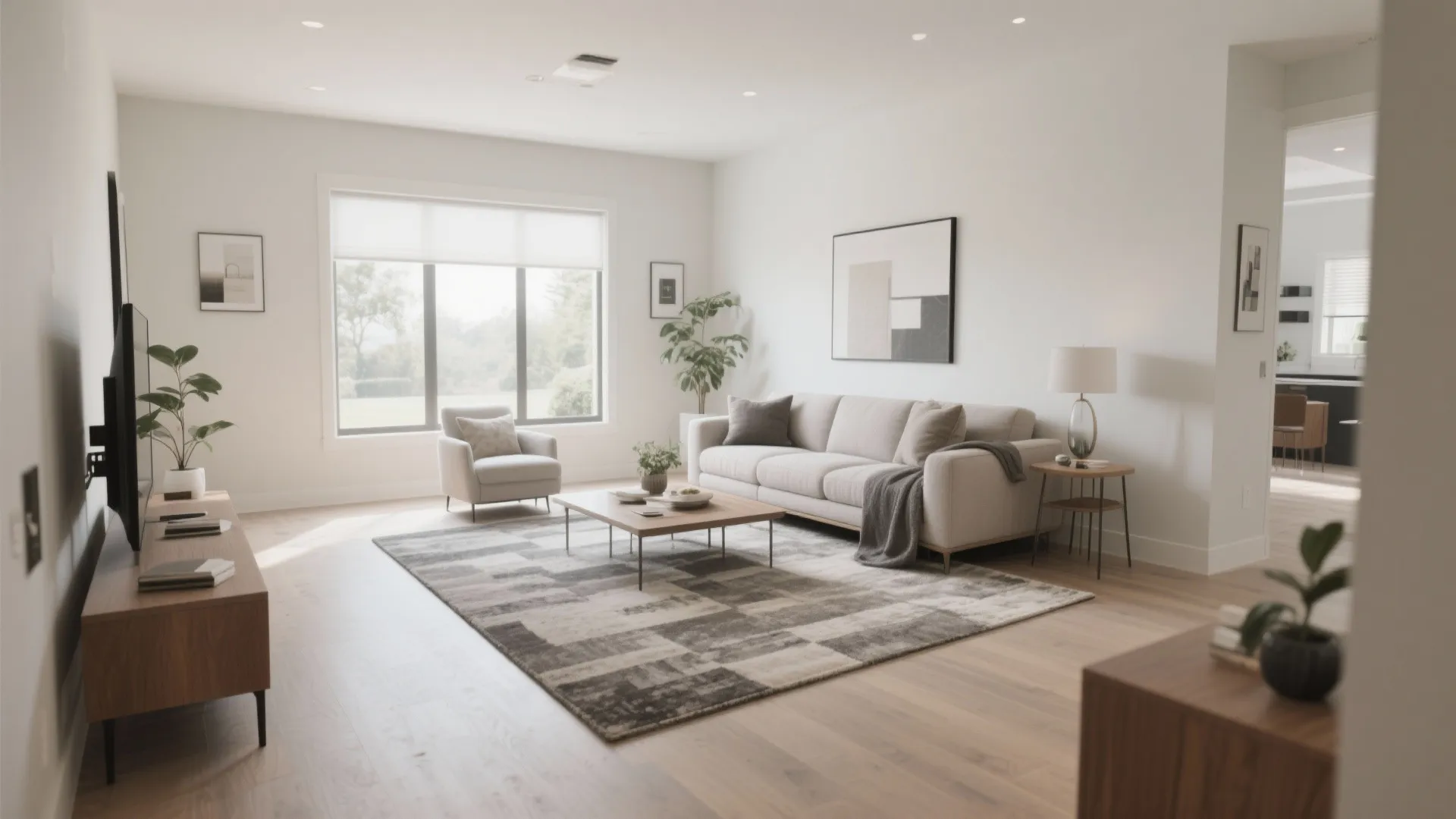 8. Floating Furniture Arrangement