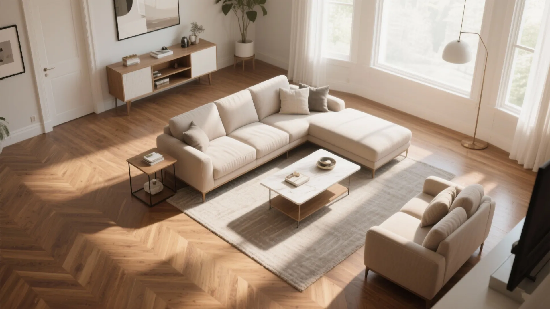 5. Floating Furniture for Flow