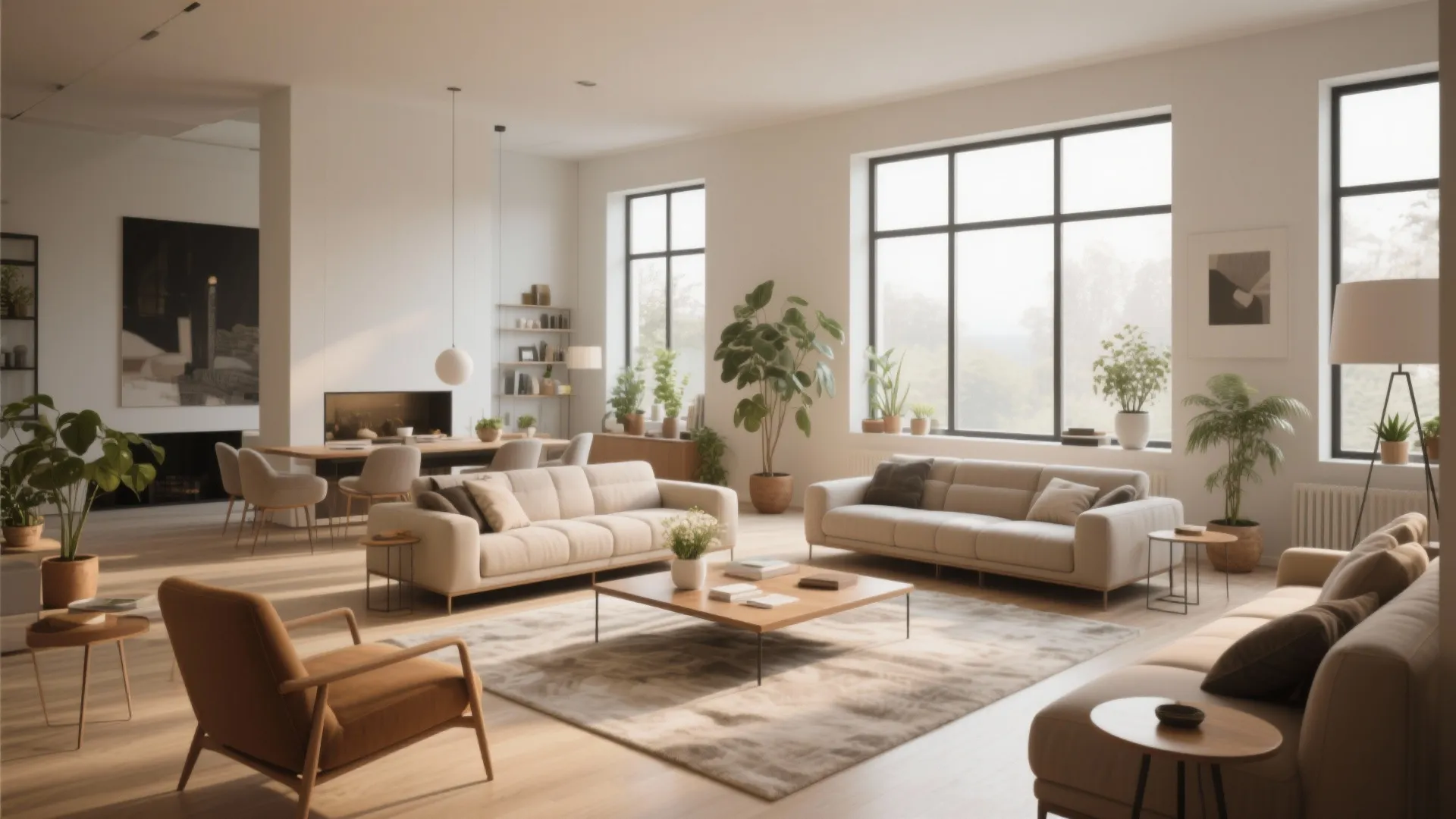 3. Floating Furniture Layout