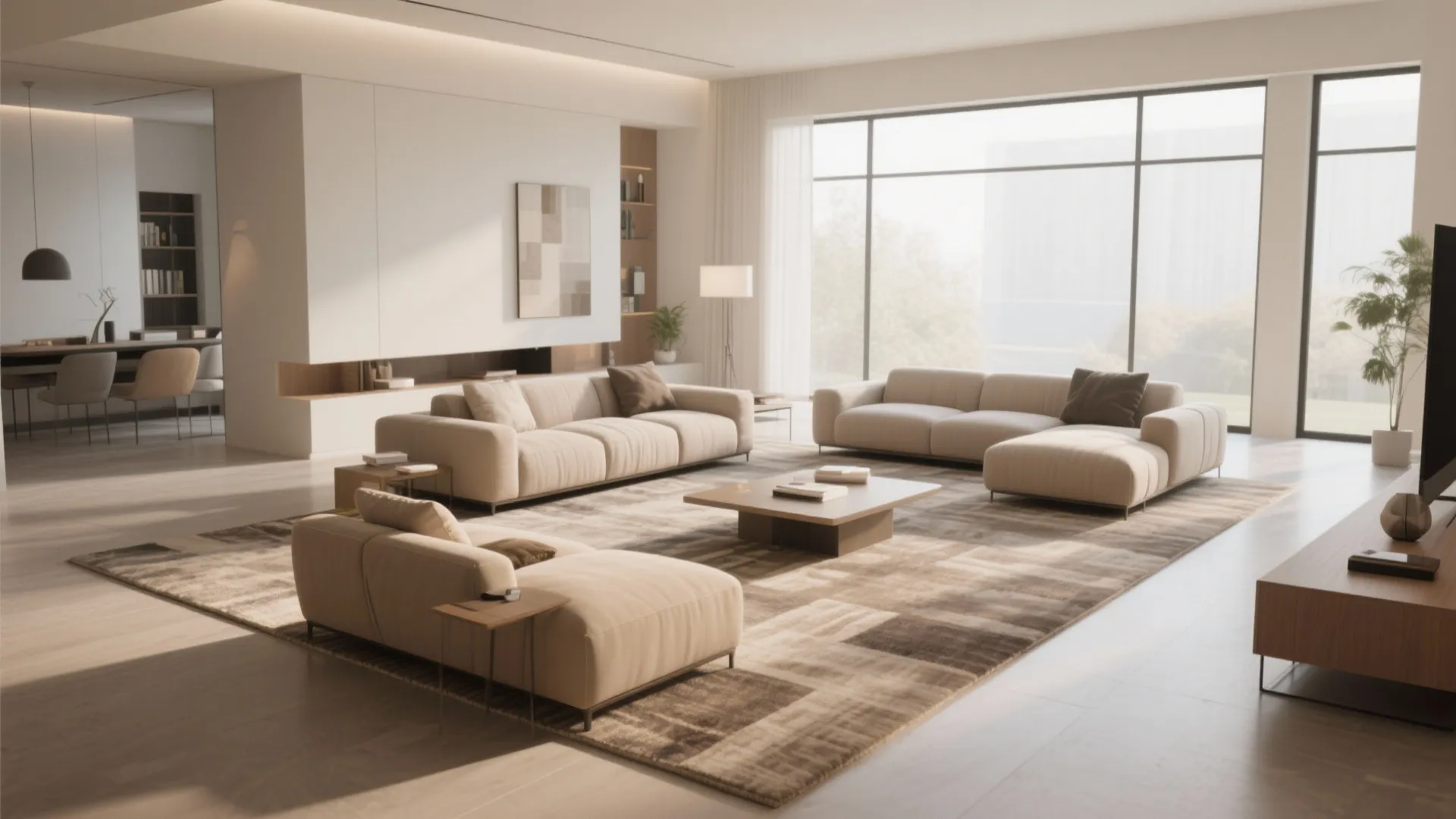 2. Floating Furniture Layout