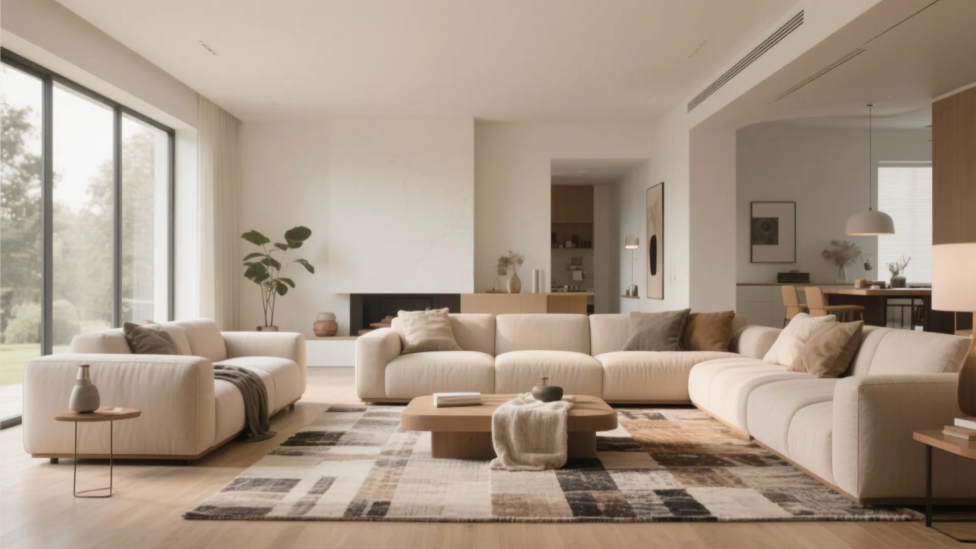 3. Floating Furniture Away from Walls