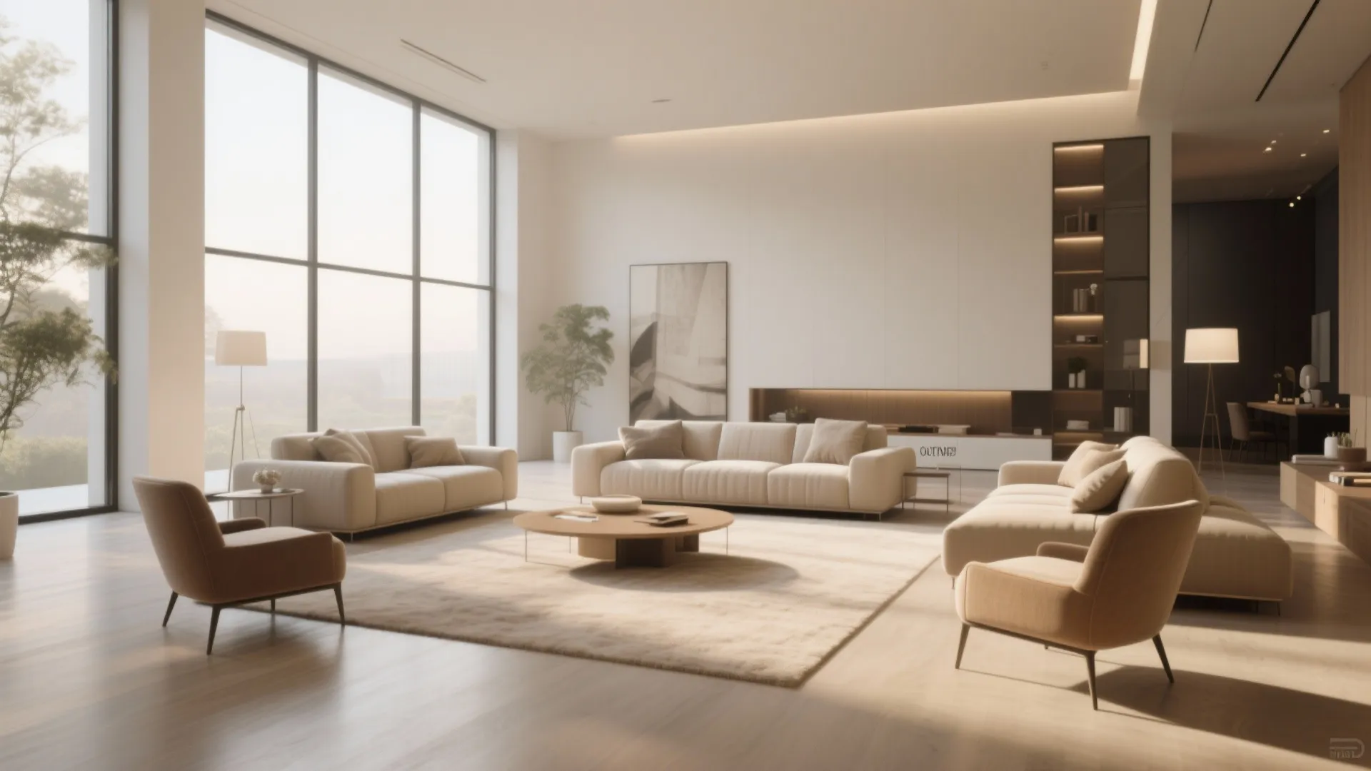 3. Floating Furniture Arrangements