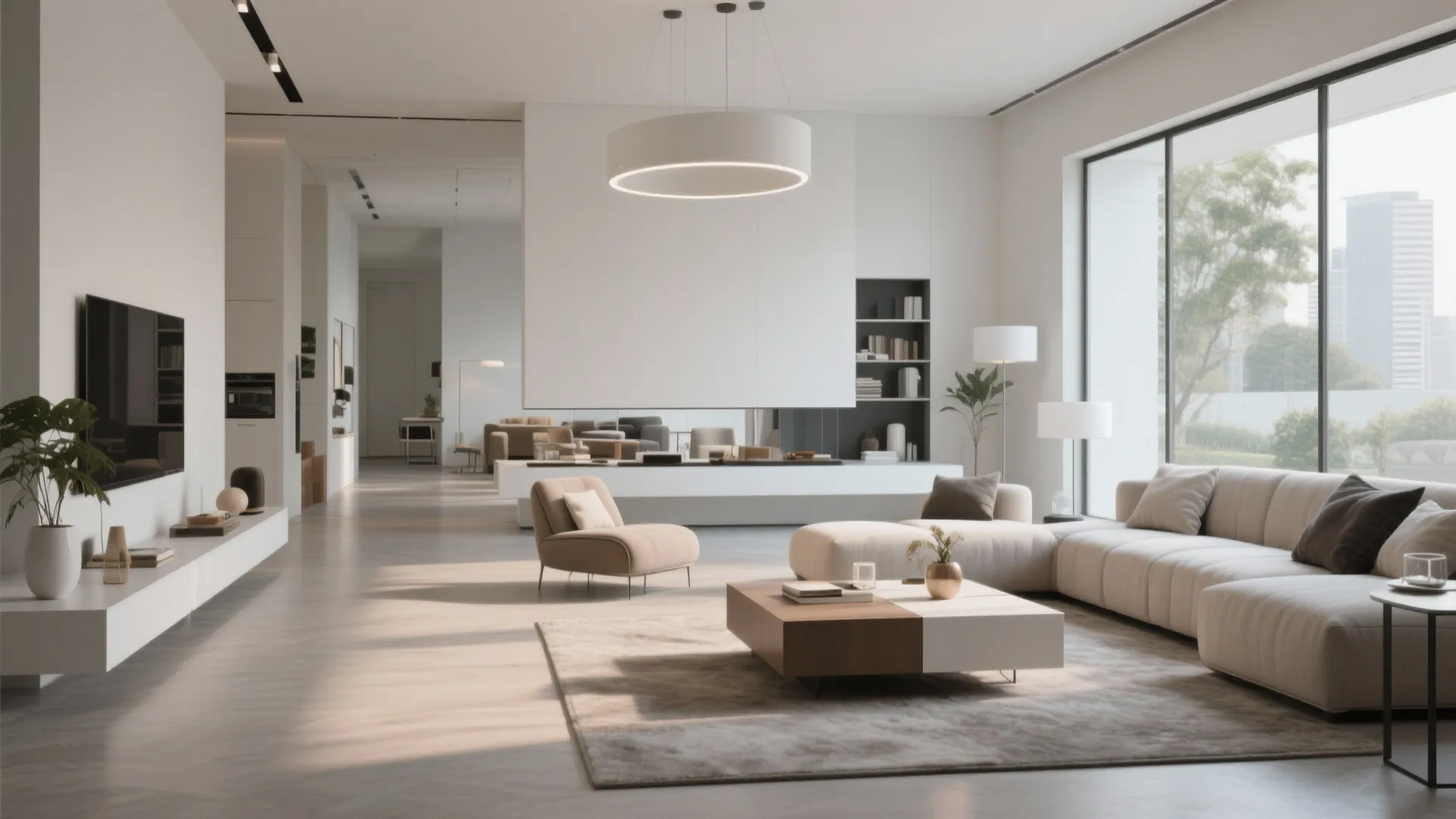 7. Floating Furniture Zones