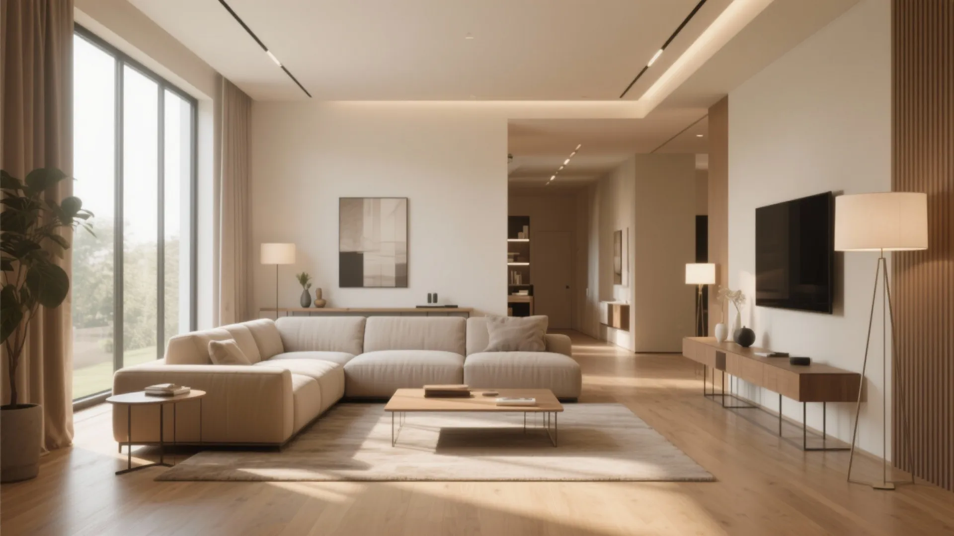 Floating Furniture Away from Walls