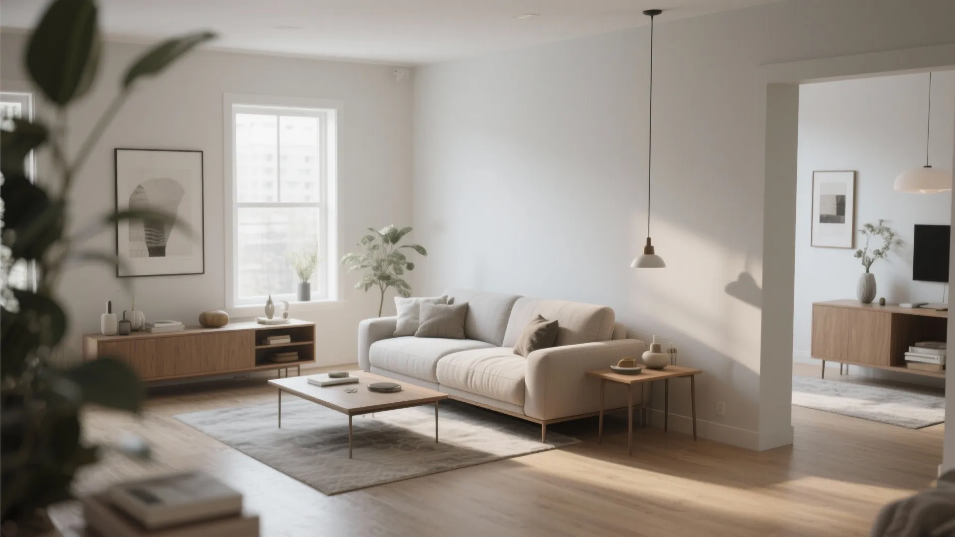 7. Floating Furniture Arrangements