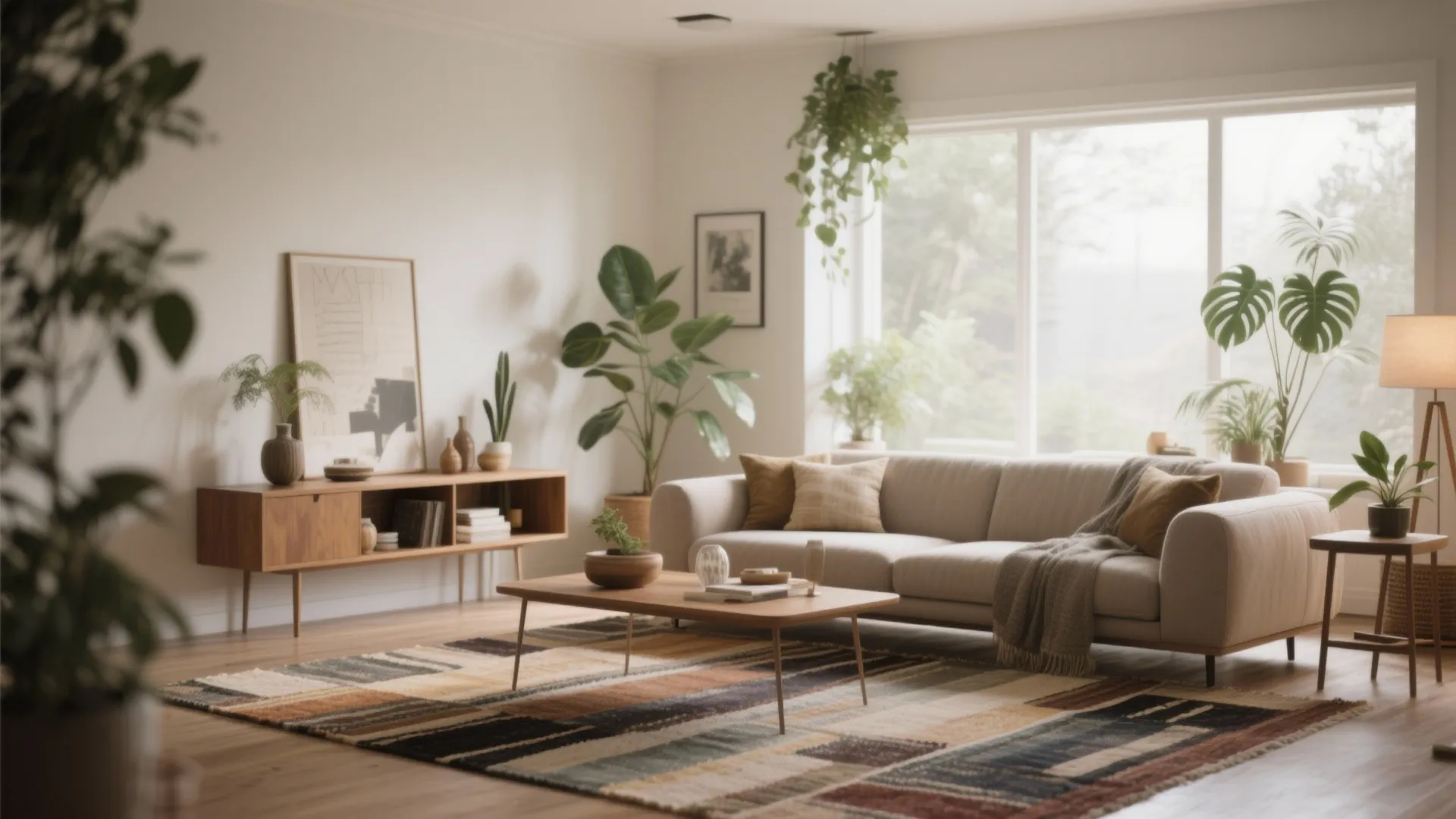 9. Floating Furniture Away from Walls