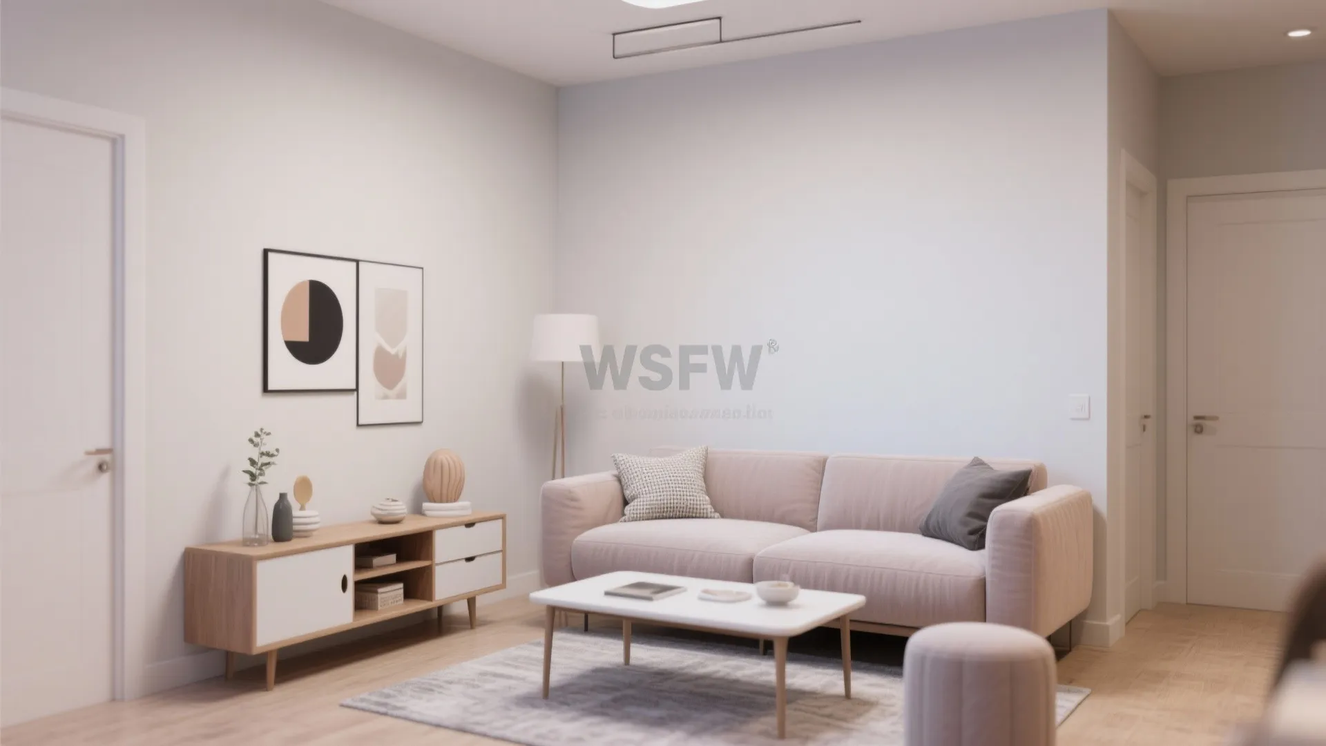 Floating Furniture Arrangement