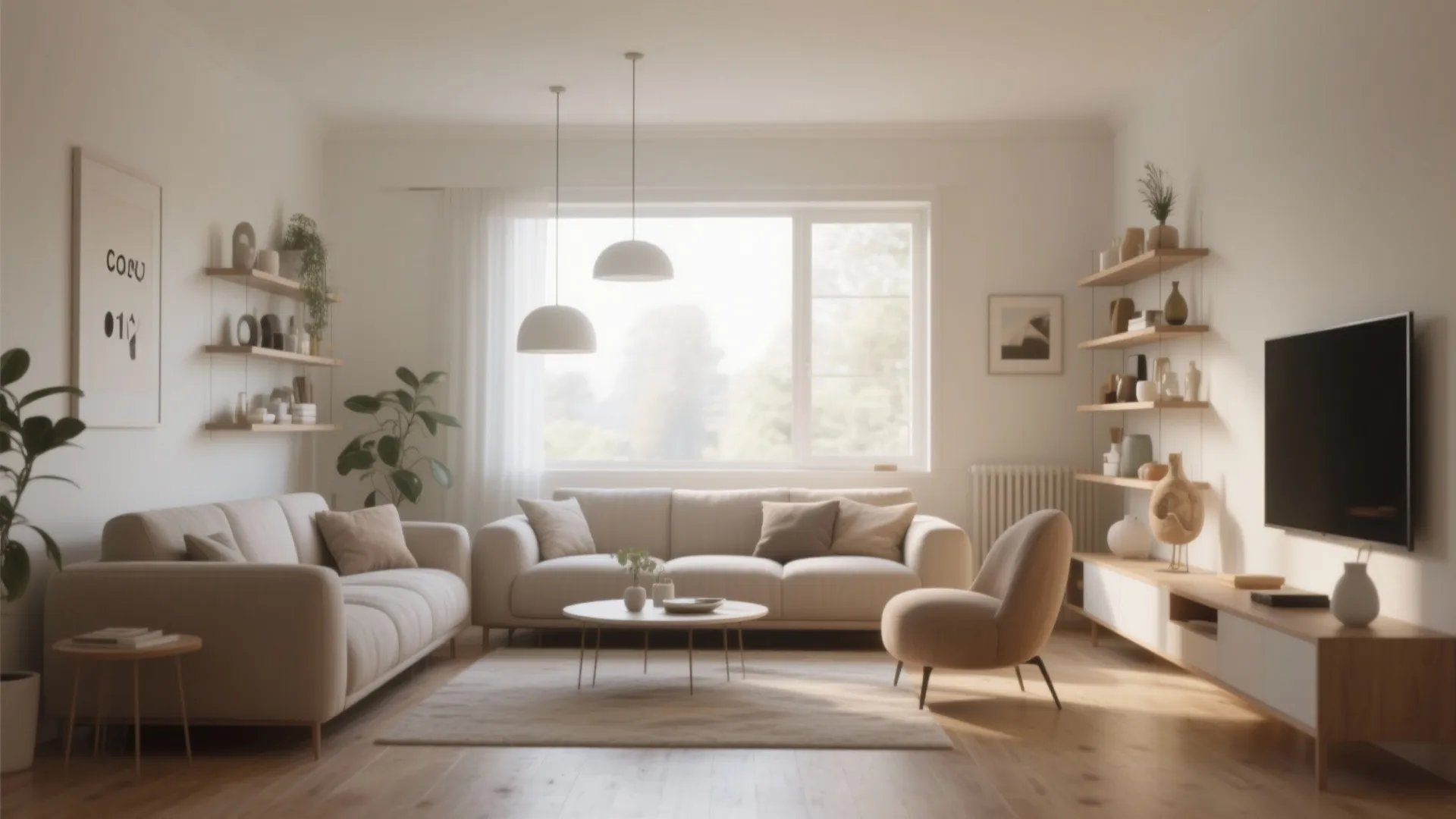 Floating Furniture Arrangement