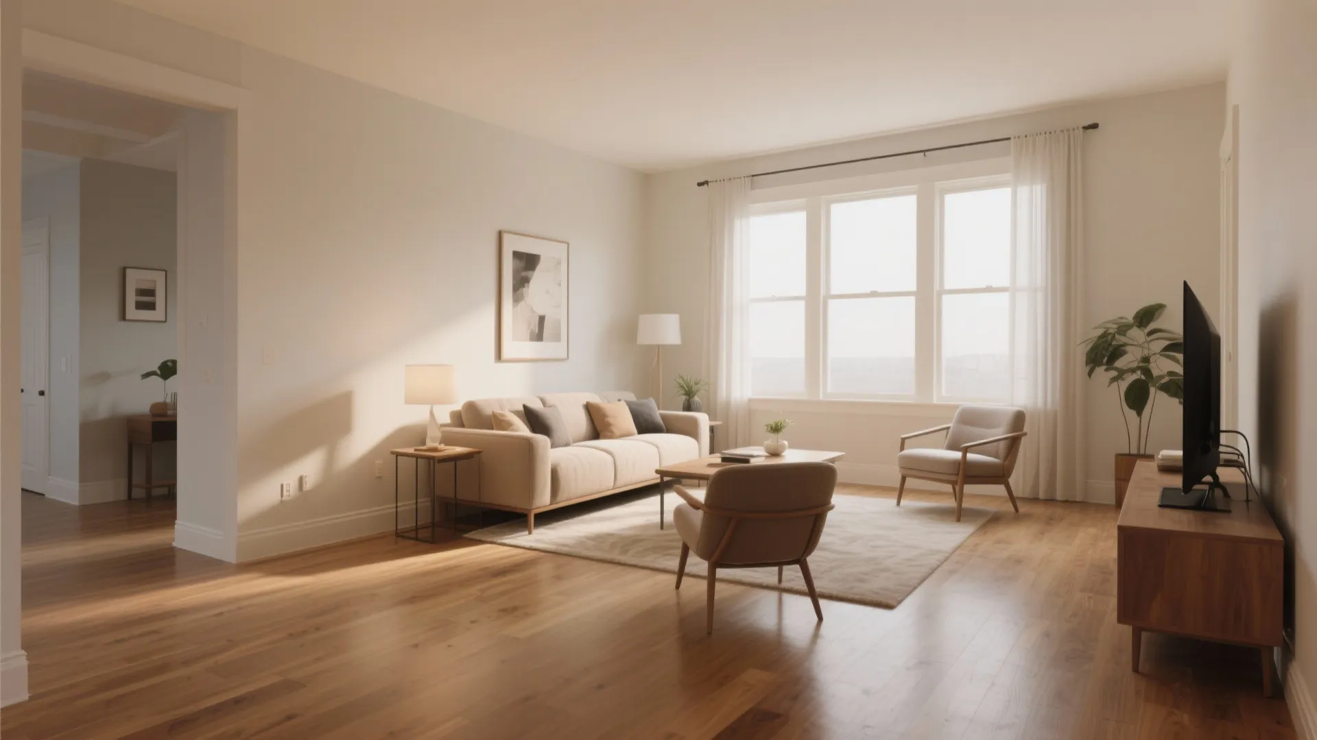 1. Floating Furniture Layout