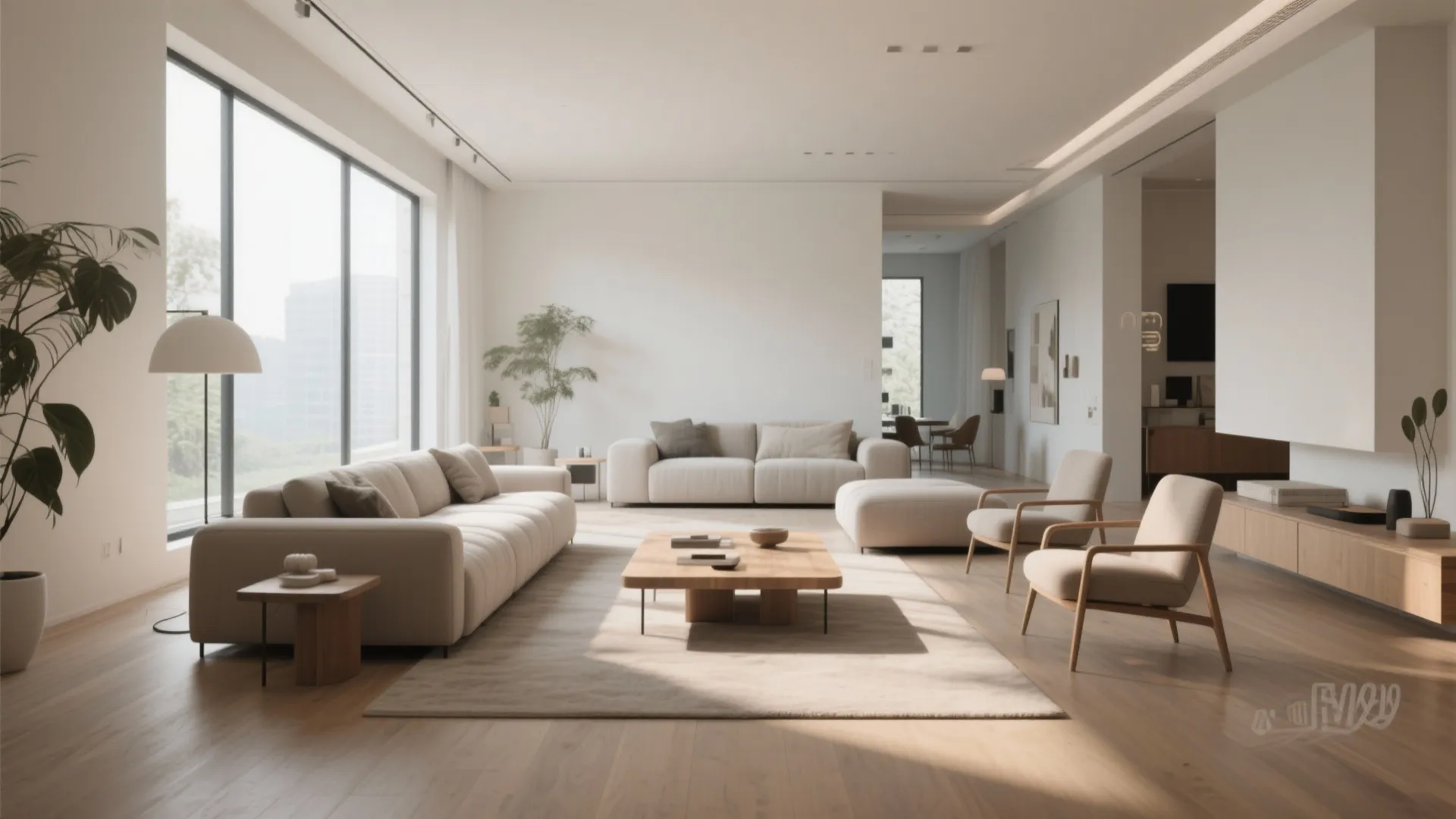 2. Floating Furniture Layout