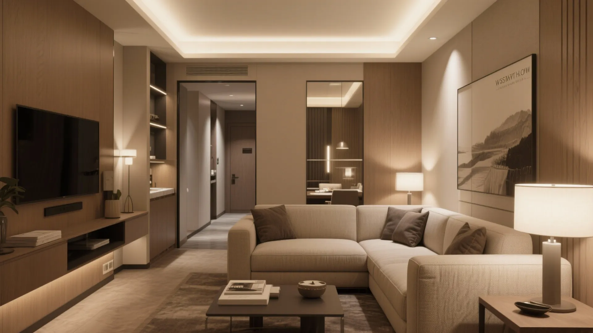 Floating Furniture Arrangement