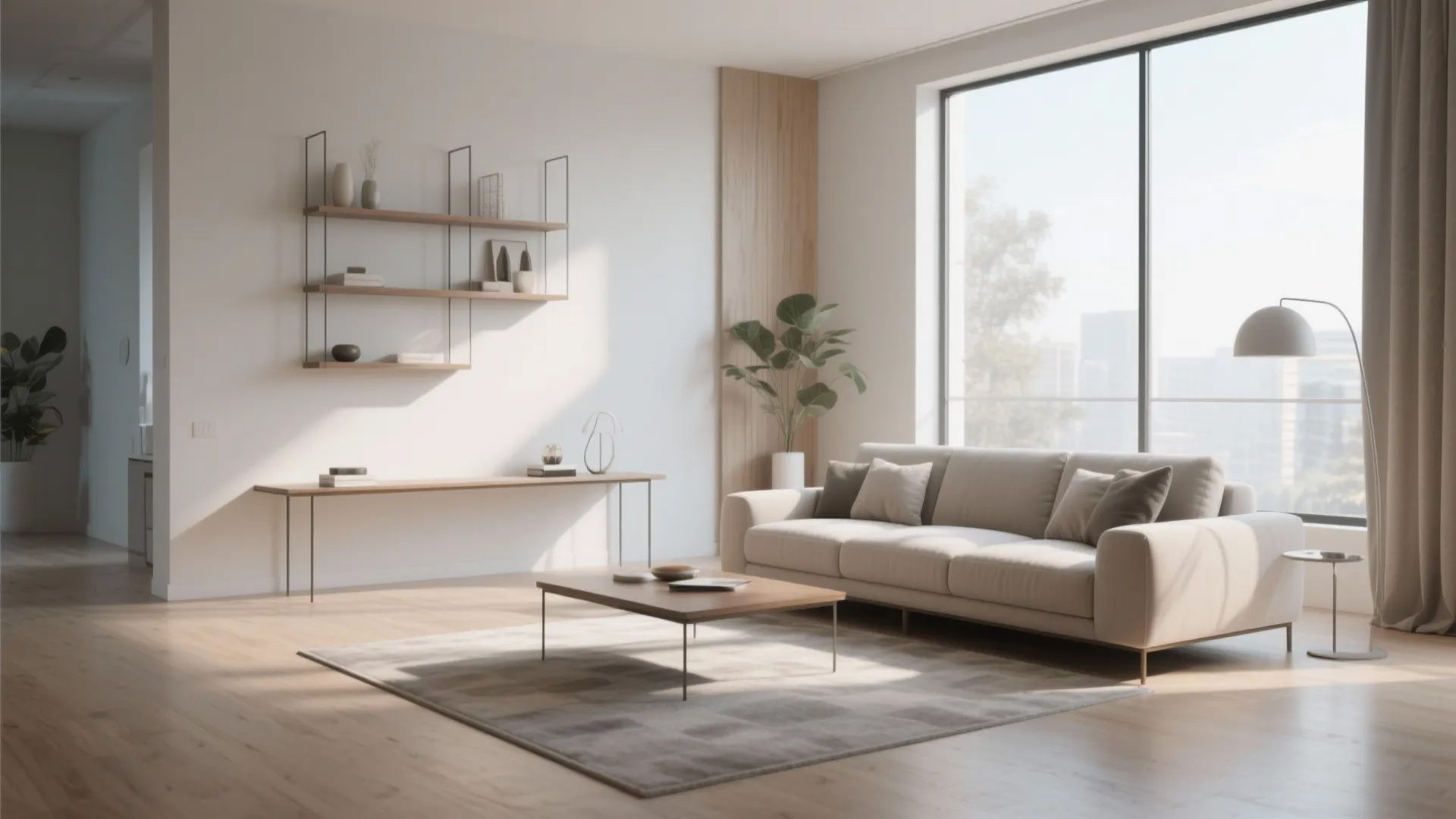 2. Floating Furniture Arrangement