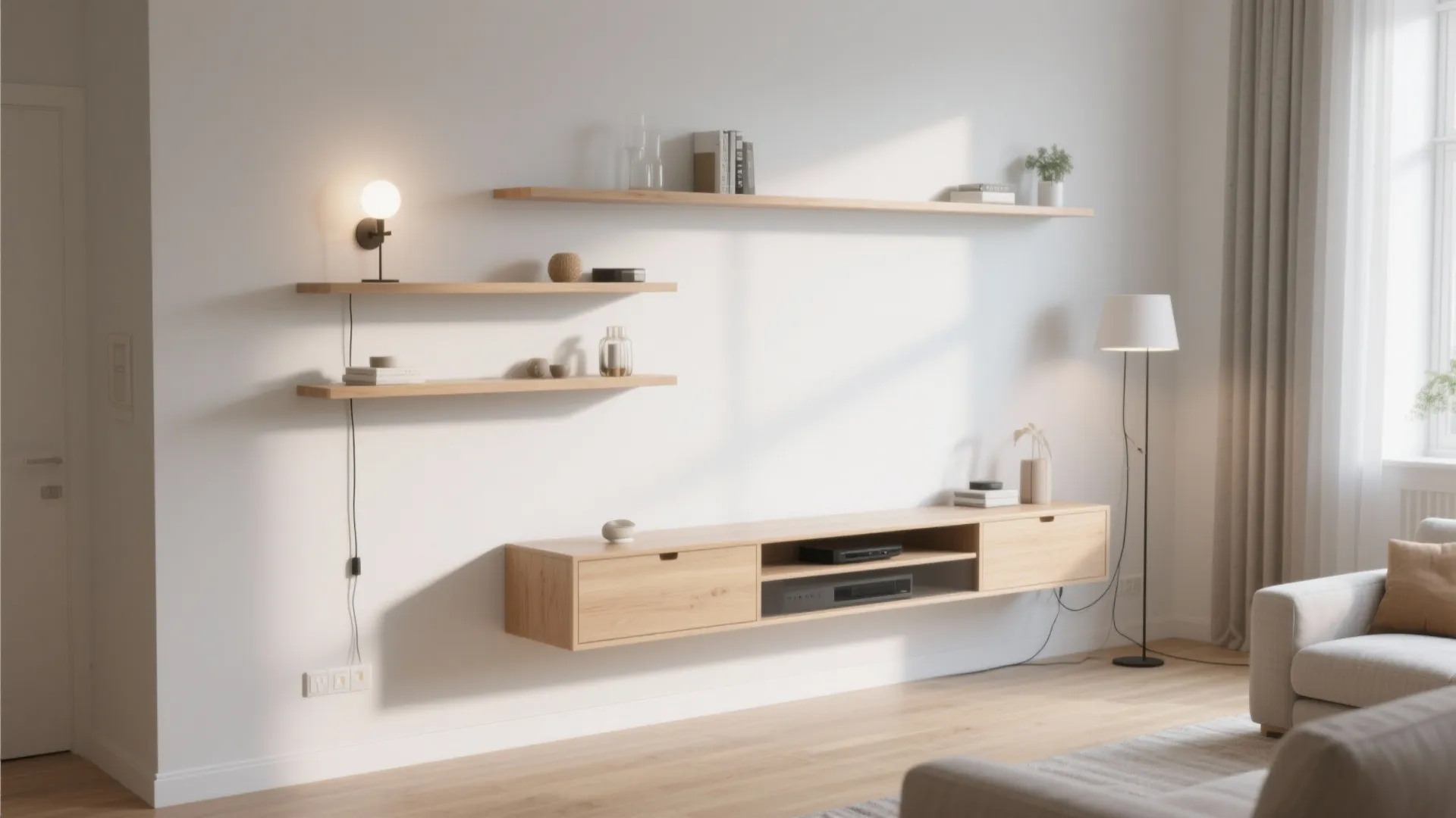 Tips 3: Wall-mounted and floating furniture