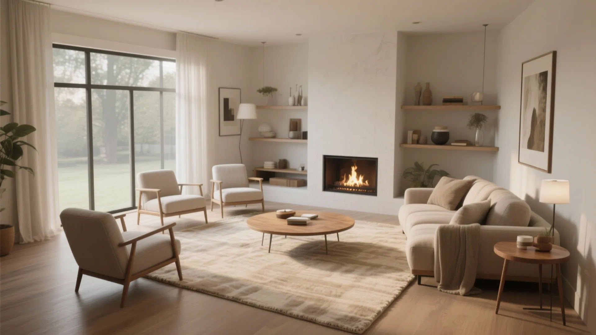 Floating Furniture Arrangement