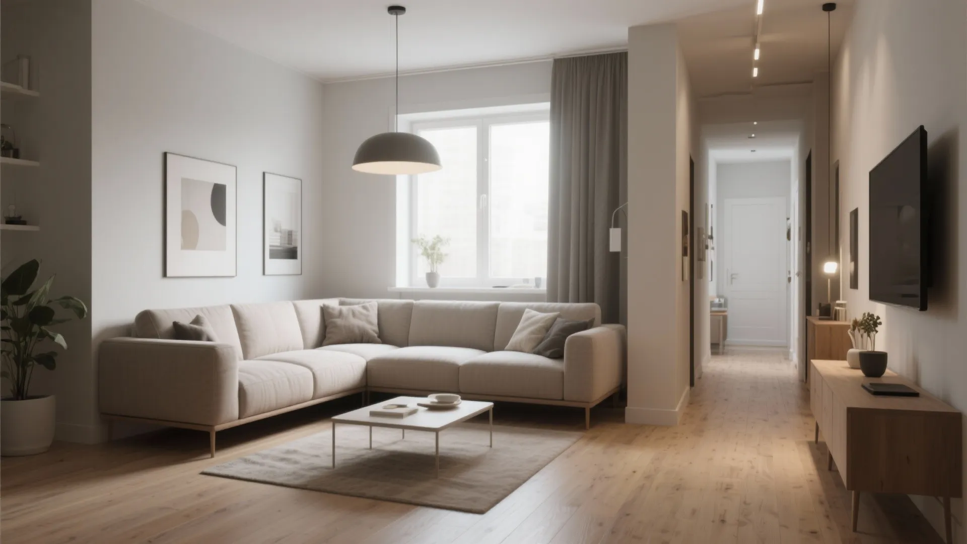 2. Floating Furniture Arrangement